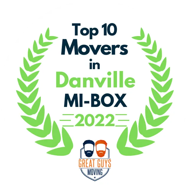 Top 10 Movers in Danville, IL 2022 award