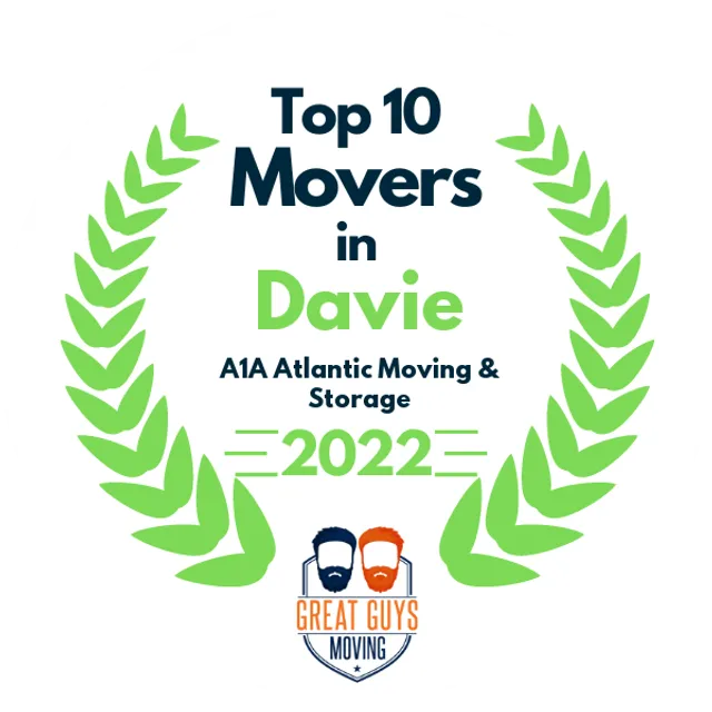 Top 10 Movers in Fort Lauderdale, FL 2022 award