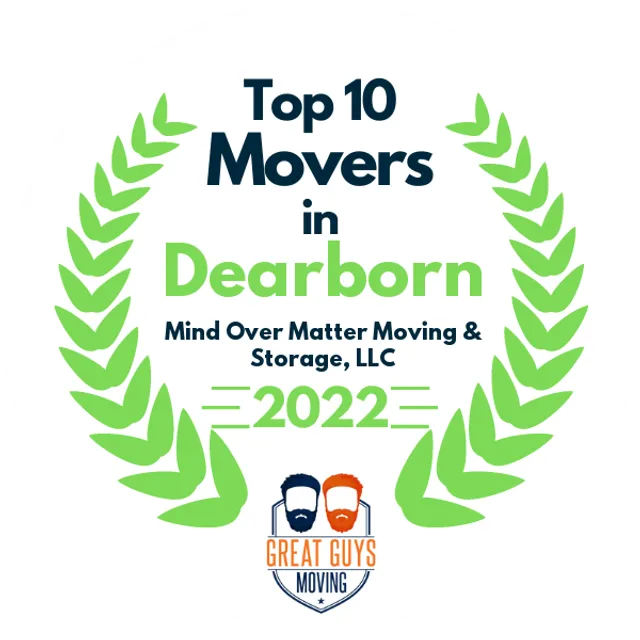 Top 10 Movers in Detroit, MI 2022 award