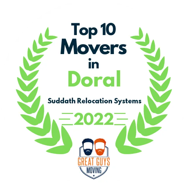 Top 10 Movers in Miami, FL 2022 award