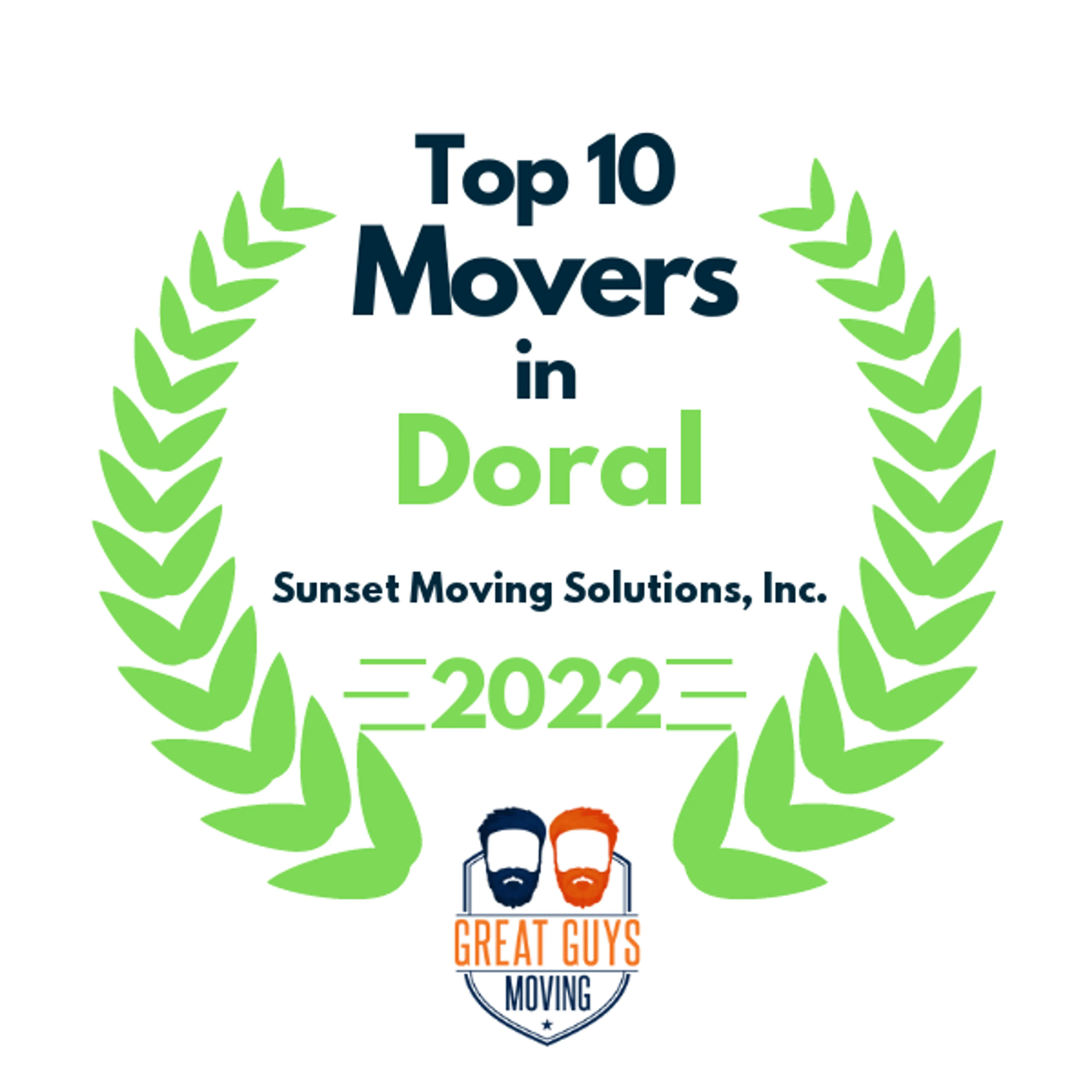 Top 10 Movers in Miami, FL 2022 award