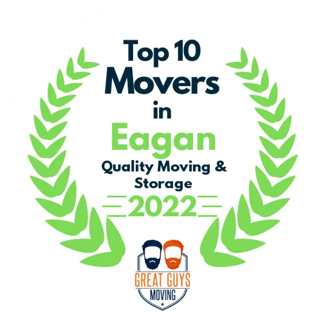 Top 10 Movers in St. Paul, MN 2022 award