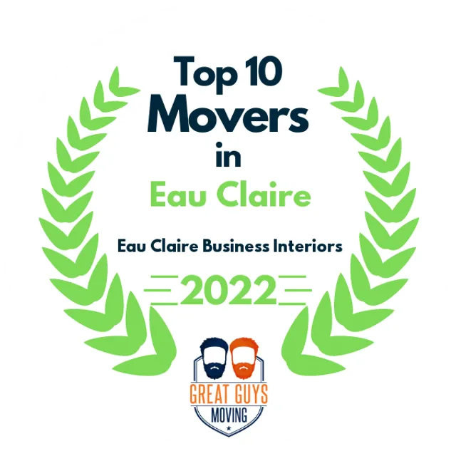 Top 10 Movers in Eau Claire, WI 2022 award