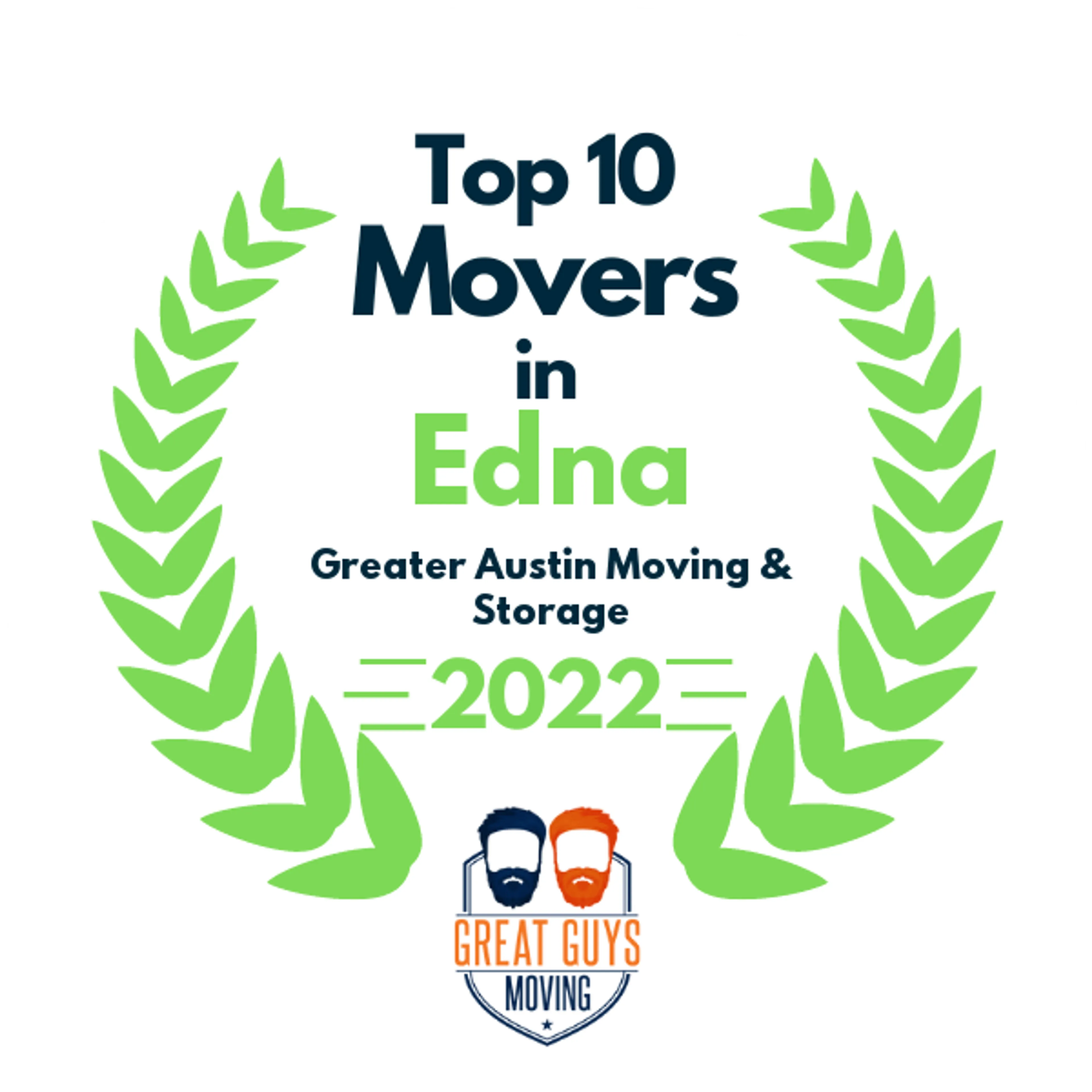 Top 10 Movers in Austin, TX 2022 award