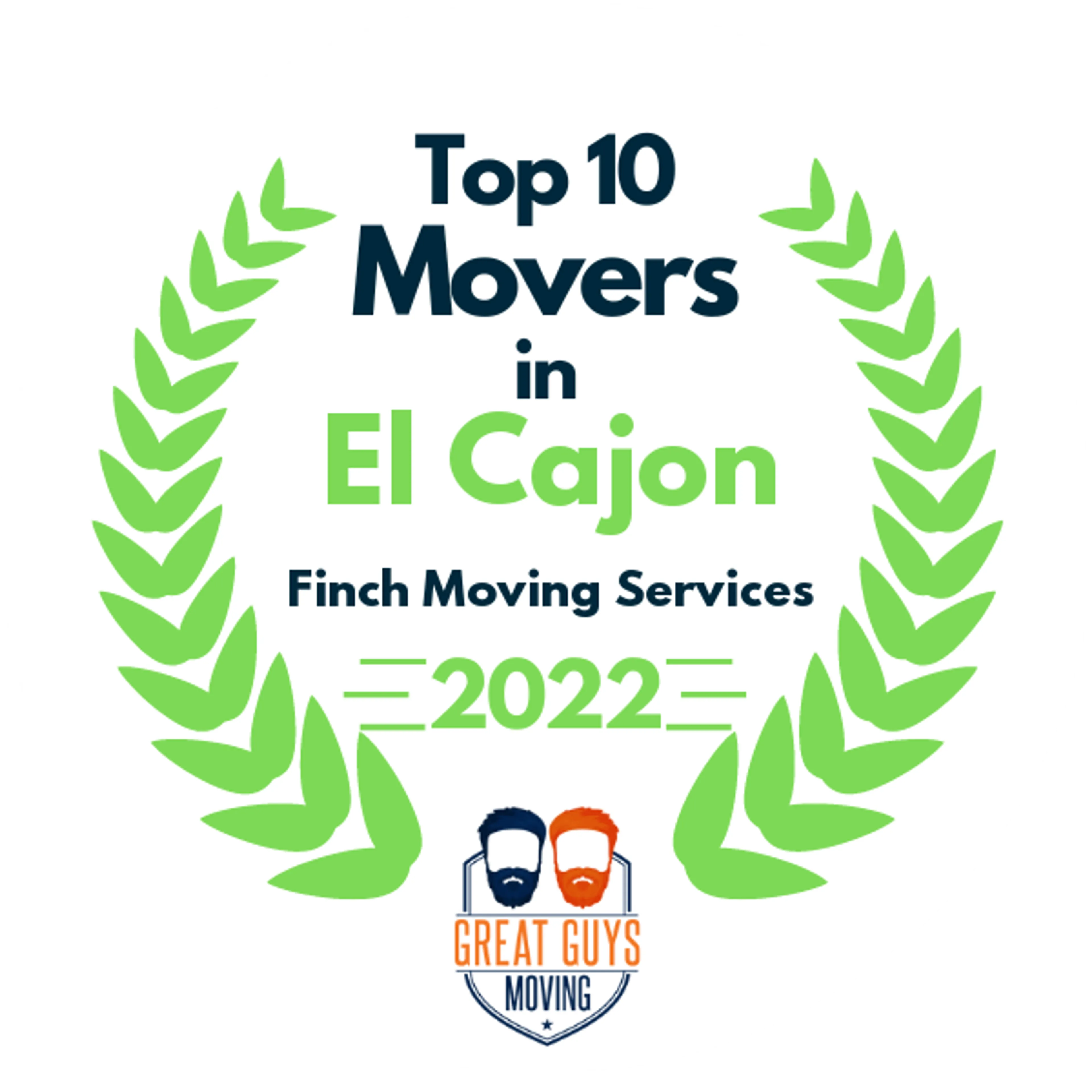 Top 10 Movers in El Cajon, CA 2022 award