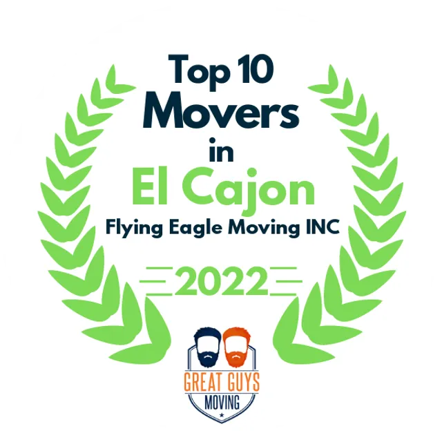 Top 10 Movers in Chula Vista, CA 2022 award