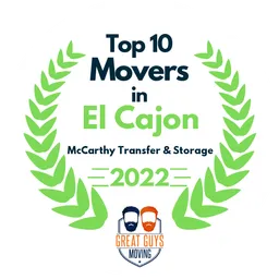 top 10 ranked movers in el cajon 2022 mccarthy transfer storage image