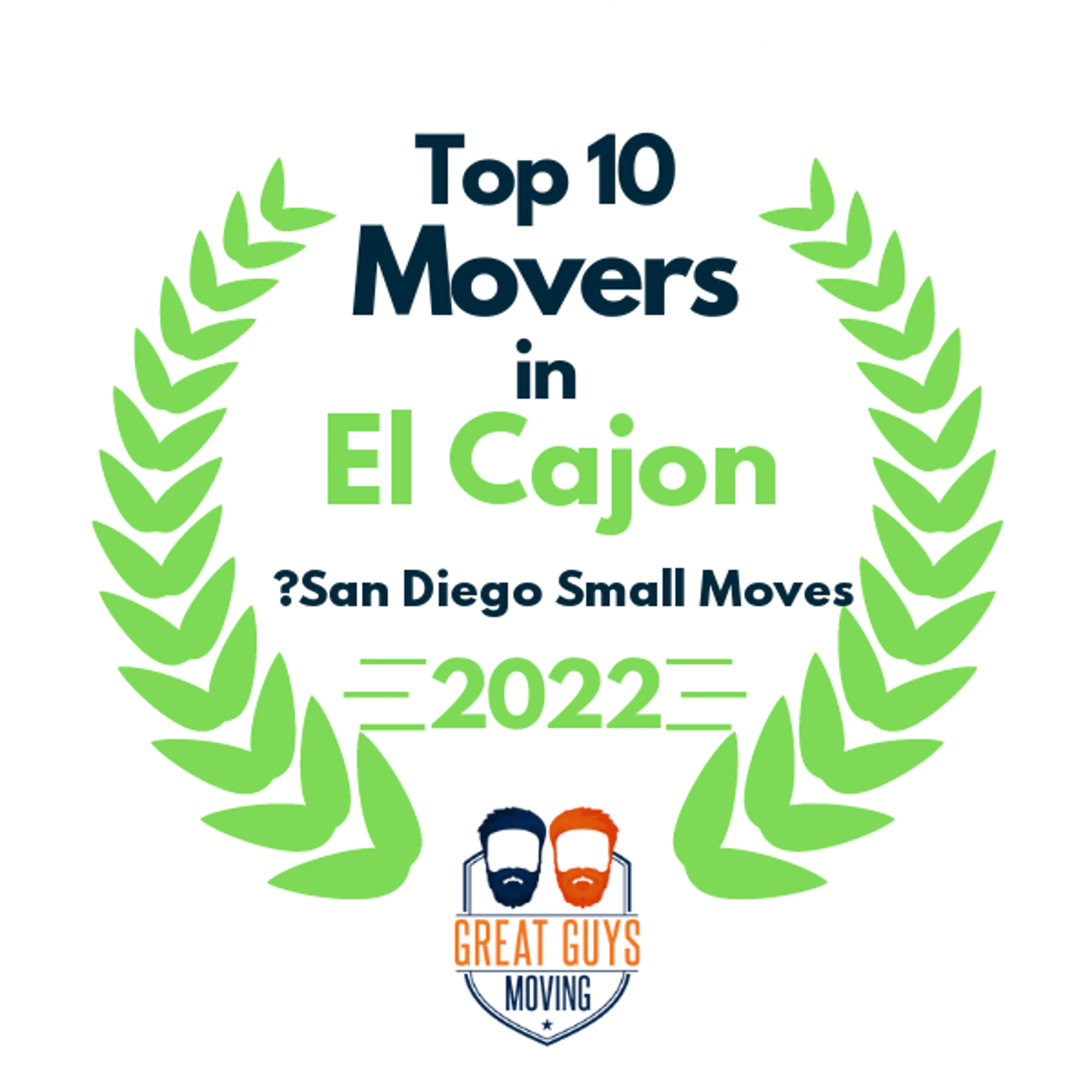 Top 10 Movers in San Diego, CA 2022 award