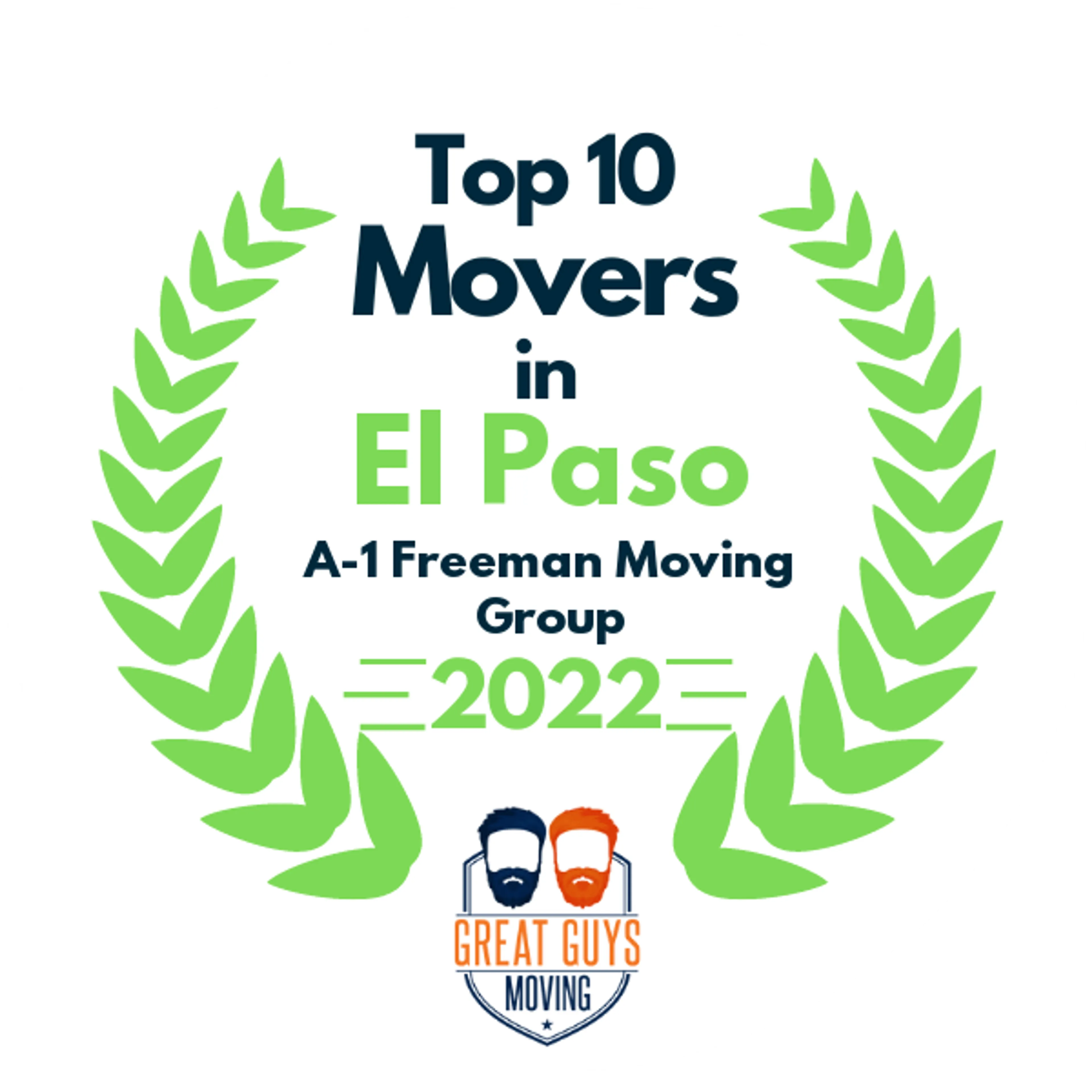 Top 10 Movers in El Paso, TX 2022 award