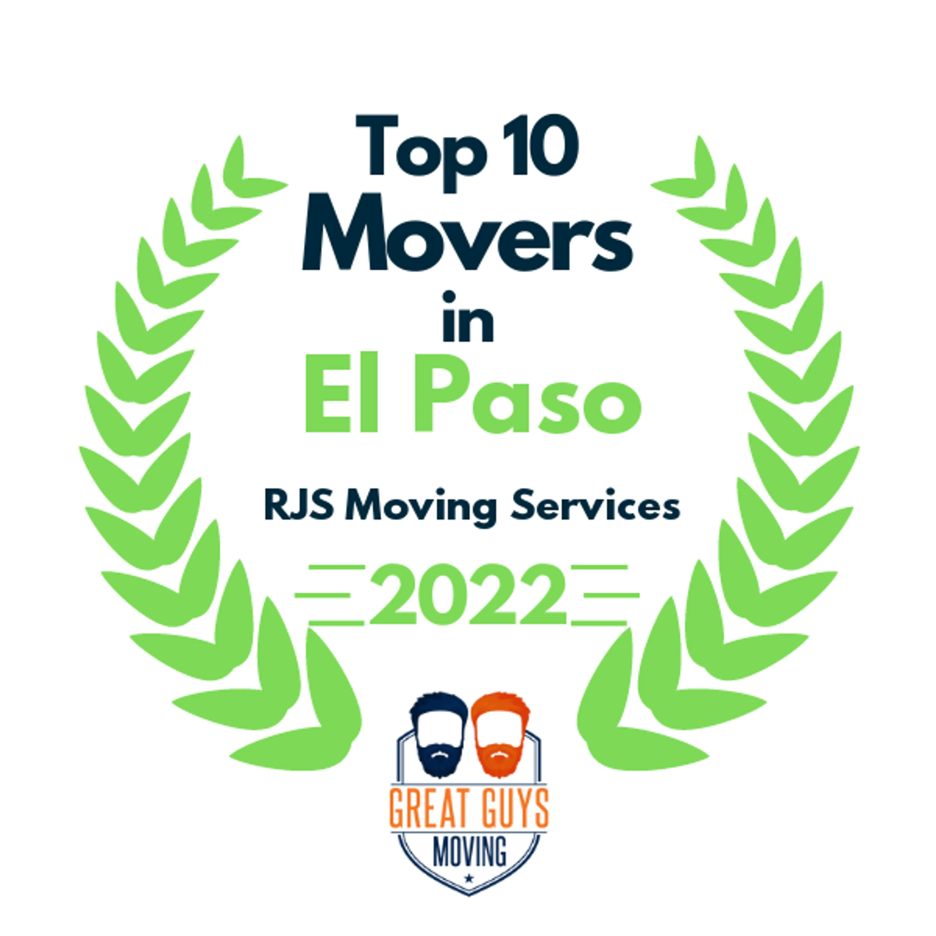 Top 10 Movers in El Paso, TX 2022 award