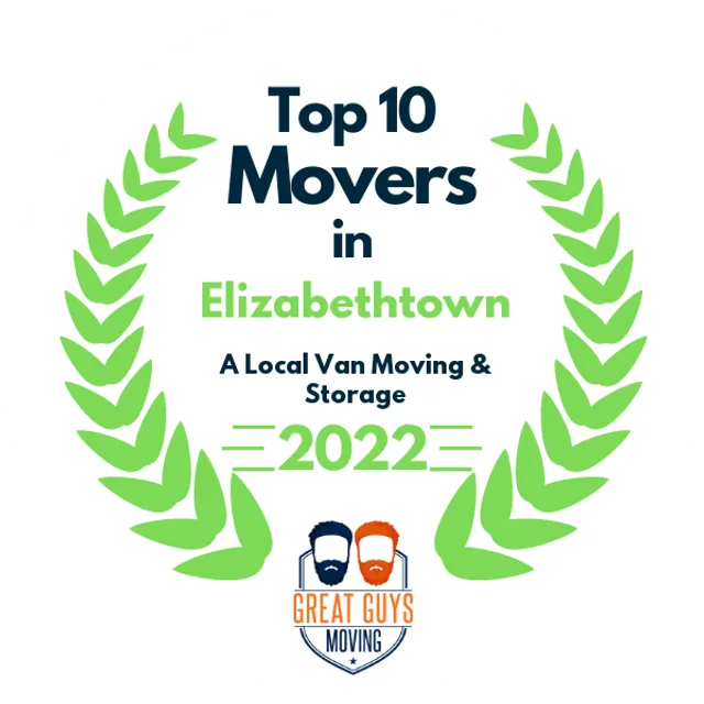 Top 10 Movers in Louisville, KY 2022 award