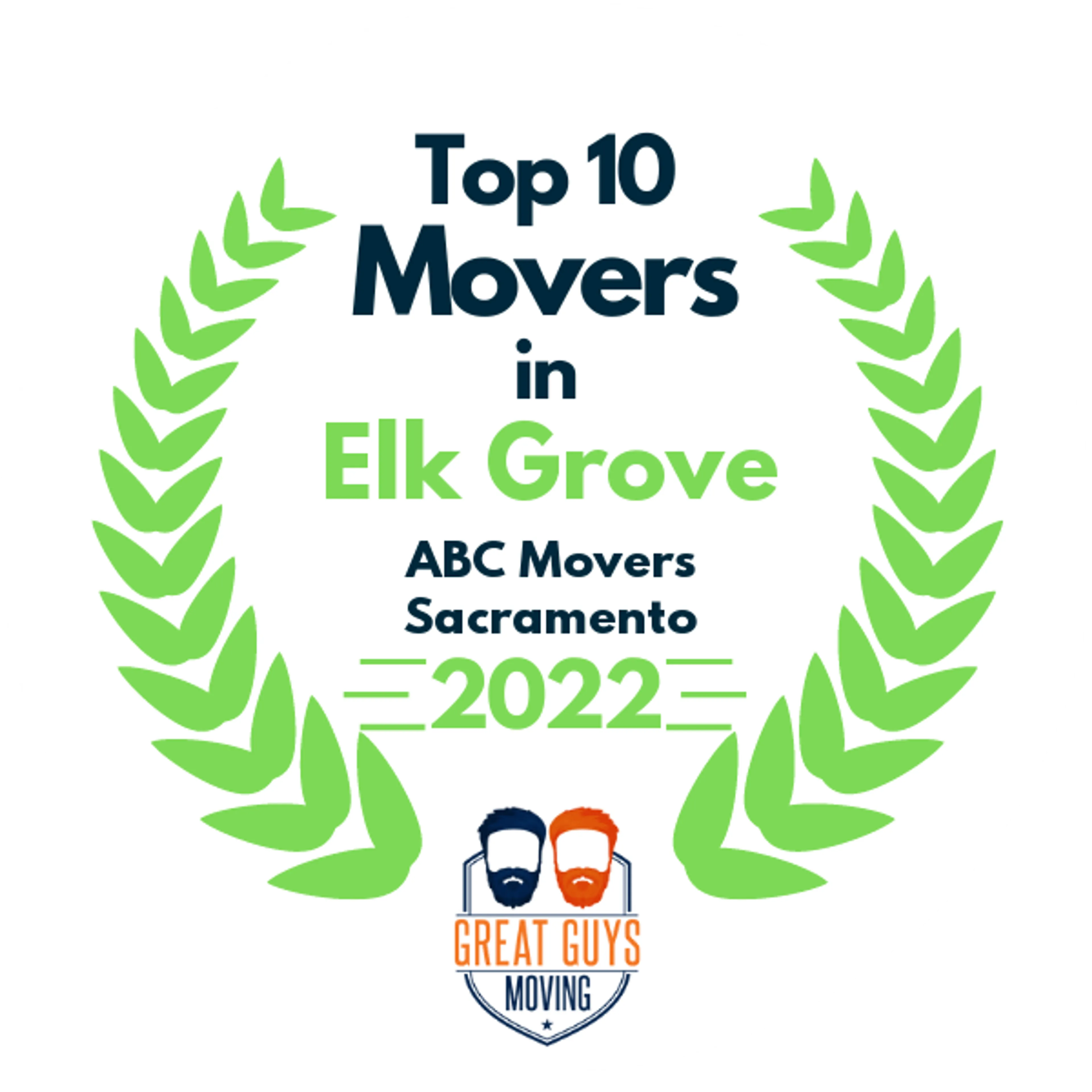 Top 10 Movers in Sacramento, CA 2022 award