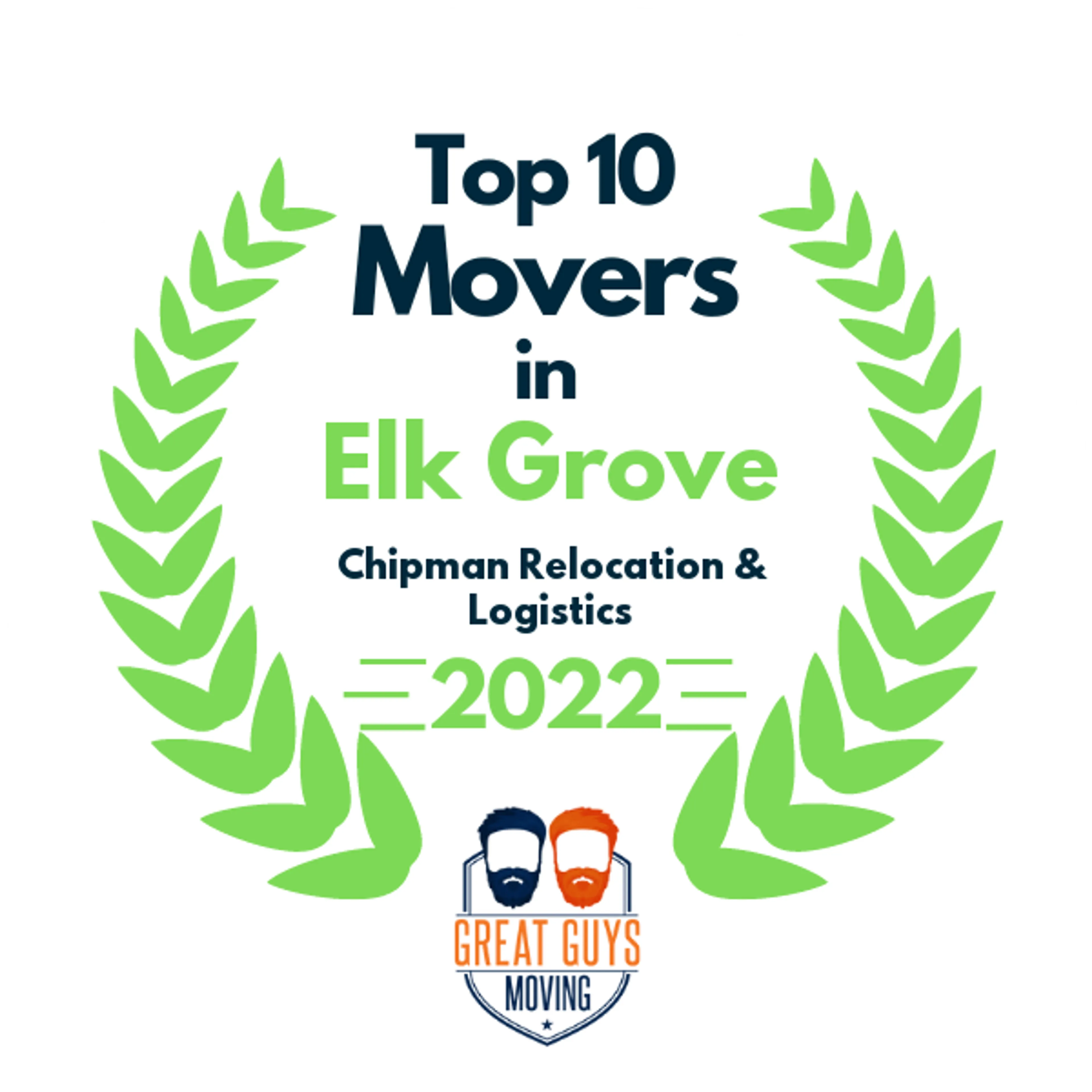Top 10 Movers in Sacramento, CA 2022 award