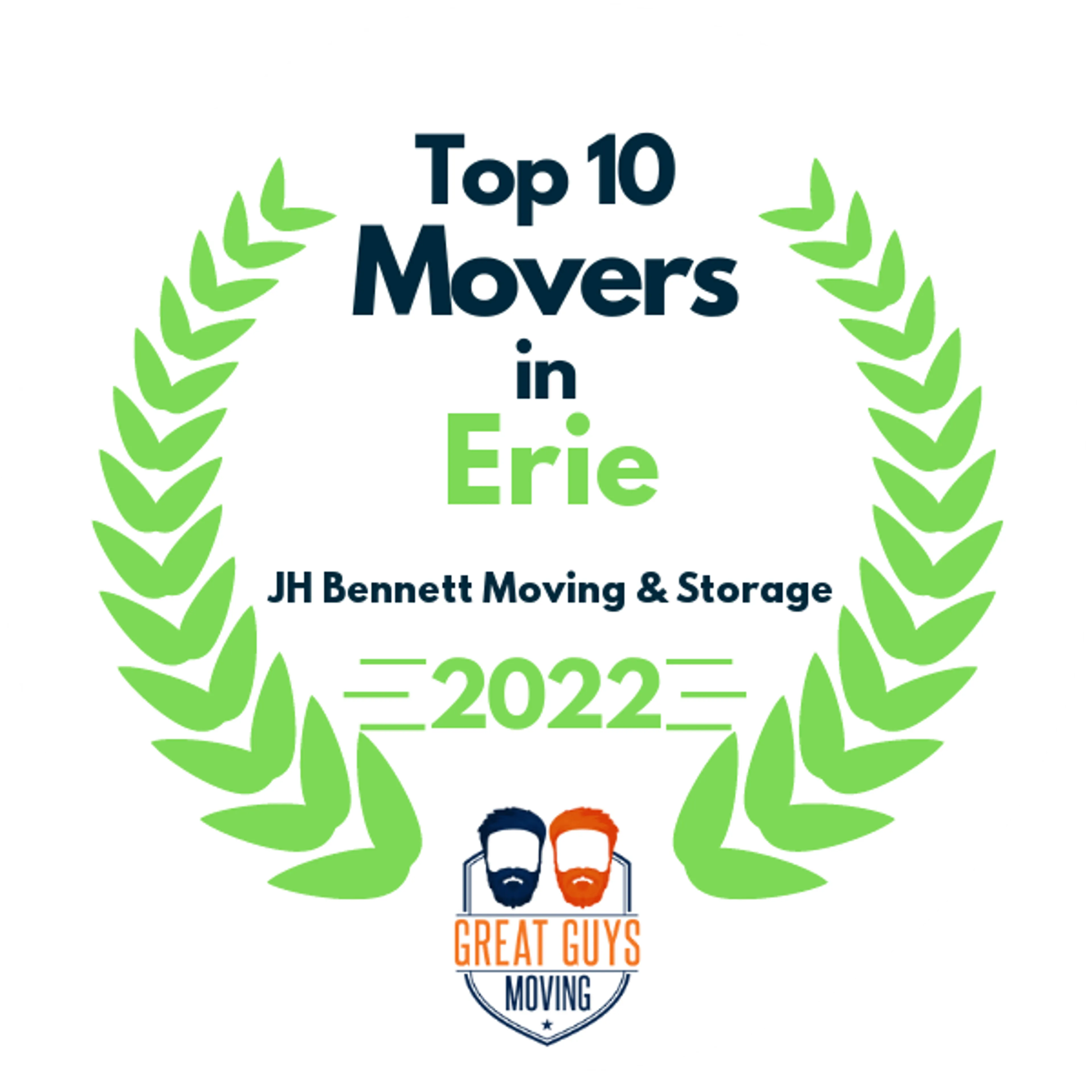 Top 10 Movers in Erie, PA 2022 award