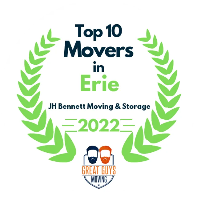 Top 10 Movers in Erie, PA 2022 award