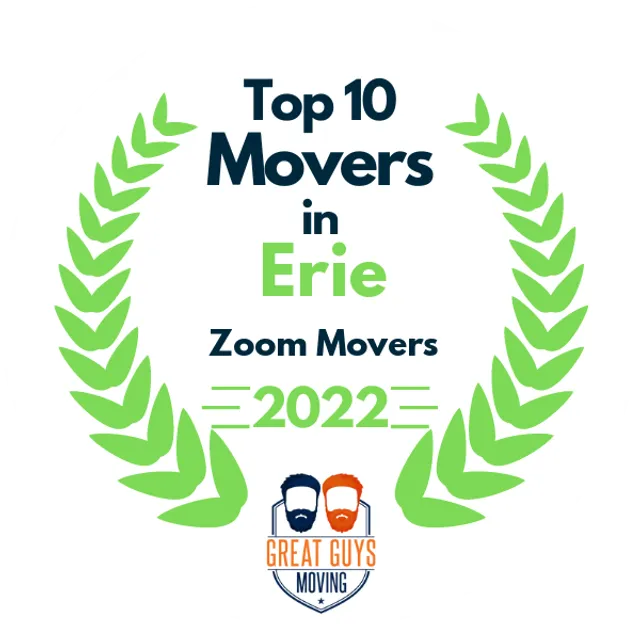 Top 10 Movers in Erie, PA 2022 award