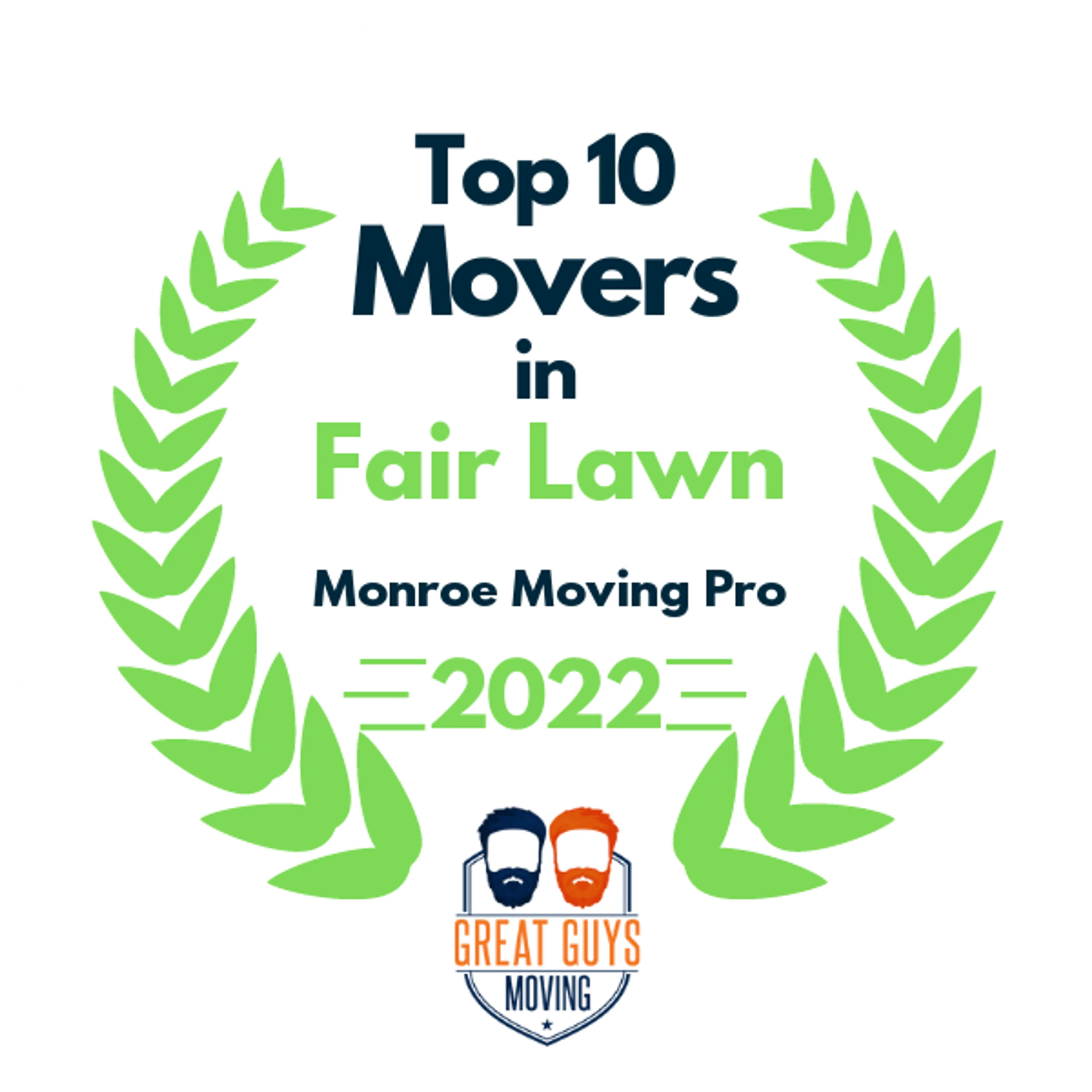 Top 10 Movers in Fair Lawn, NJ 2022 award