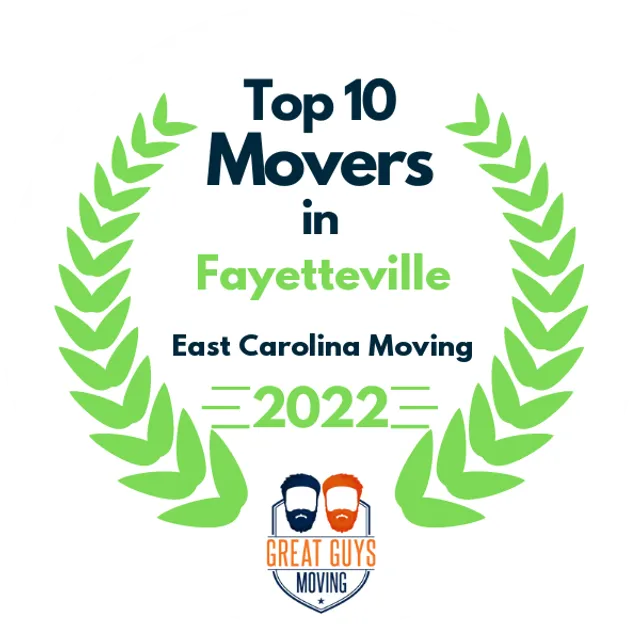 Top 10 Movers in Raleigh, NC 2022 award