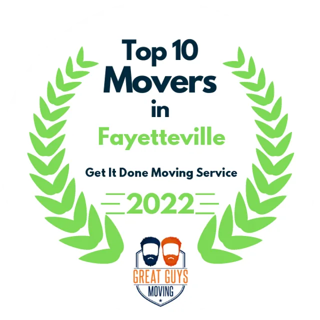 Top 10 Movers in Fort Smith, AR 2022 award