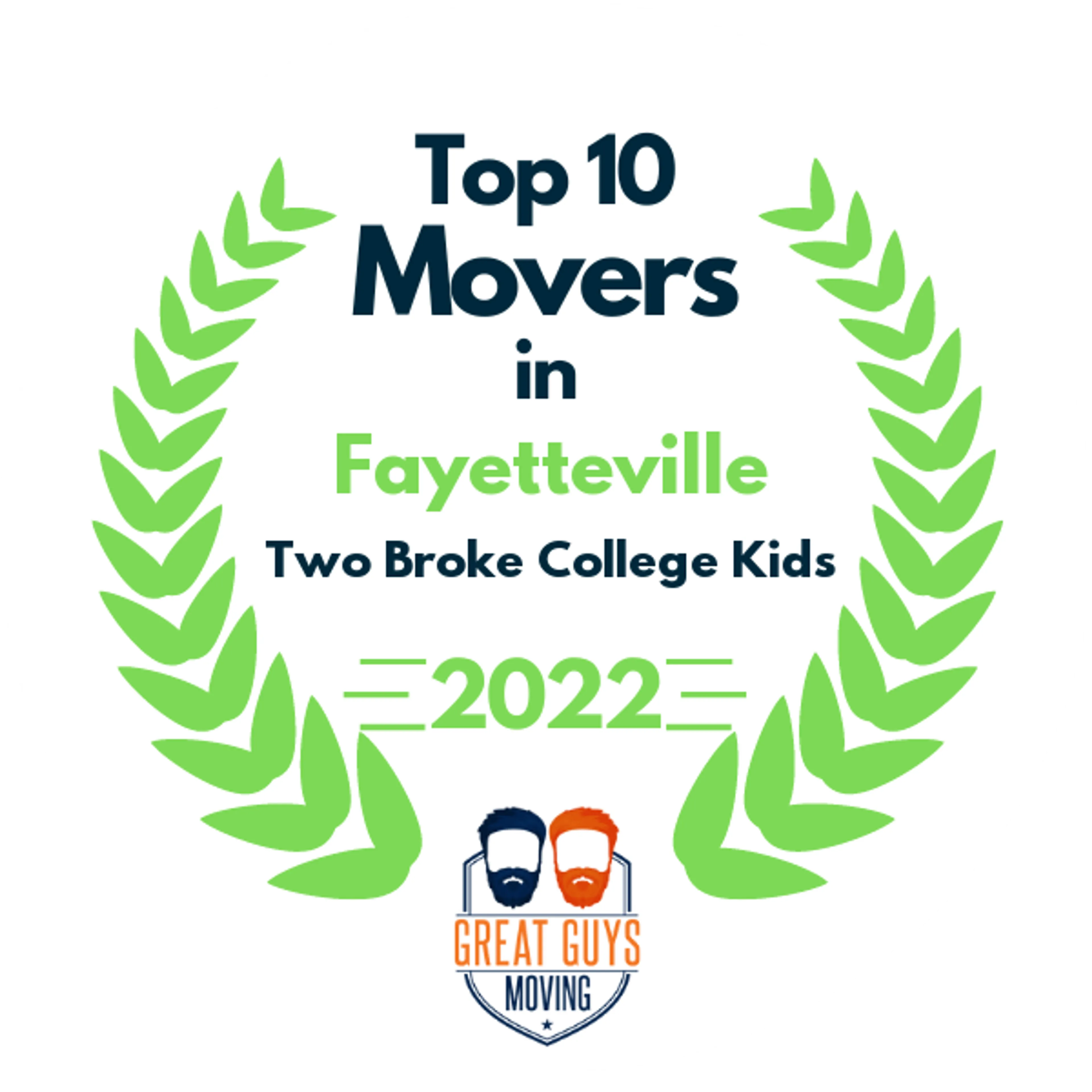 Top 10 Movers in Little Rock, AR 2022 award