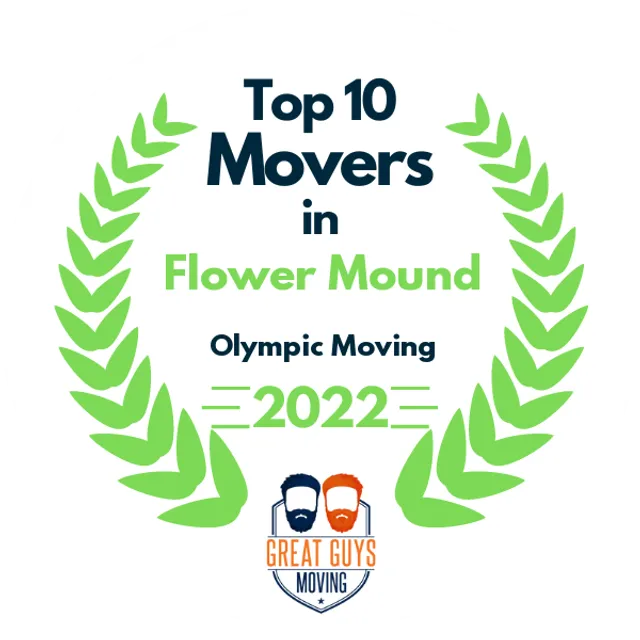 Top 10 Movers in Dallas, TX 2022 award