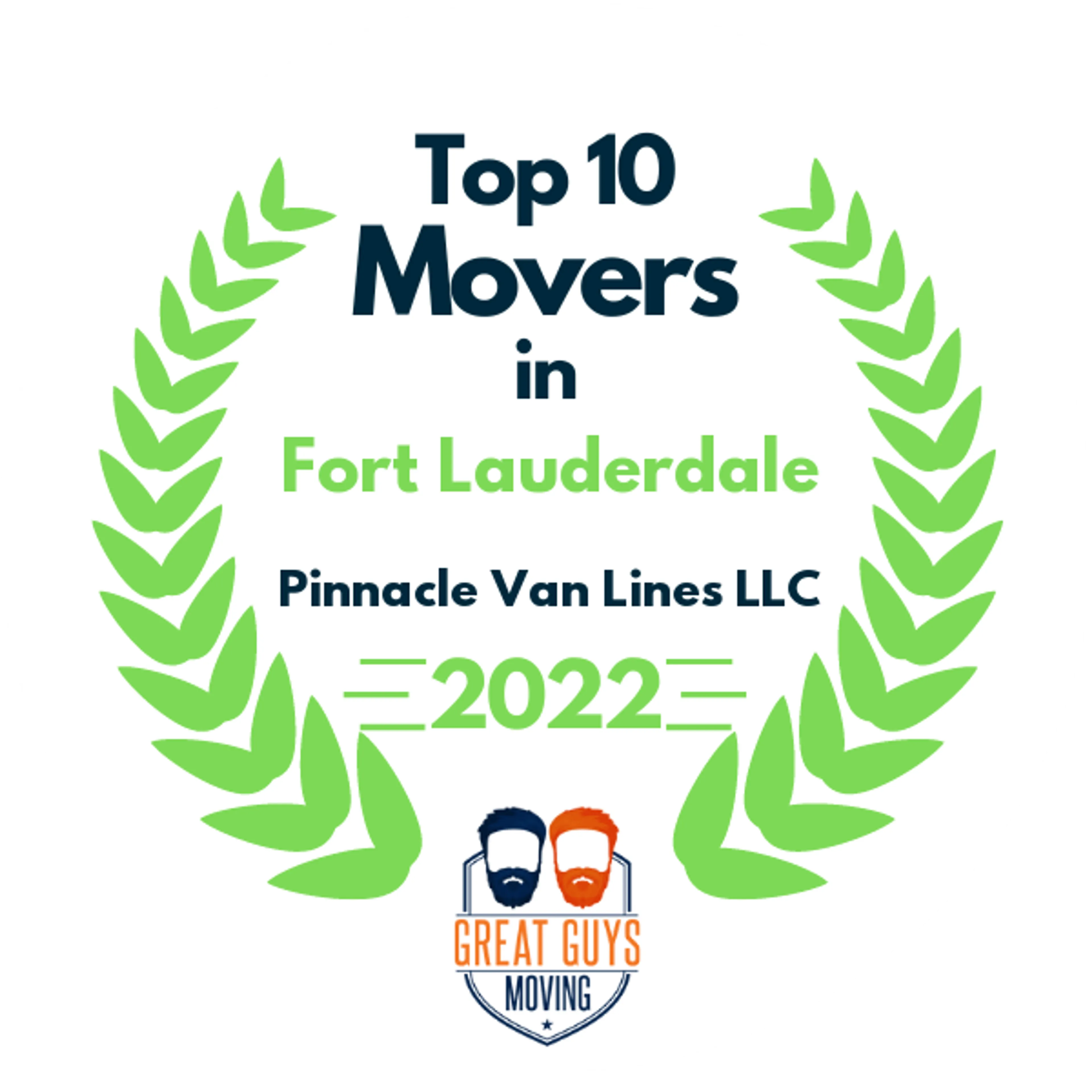 Top 10 Movers in Fort Lauderdale, FL 2022 award