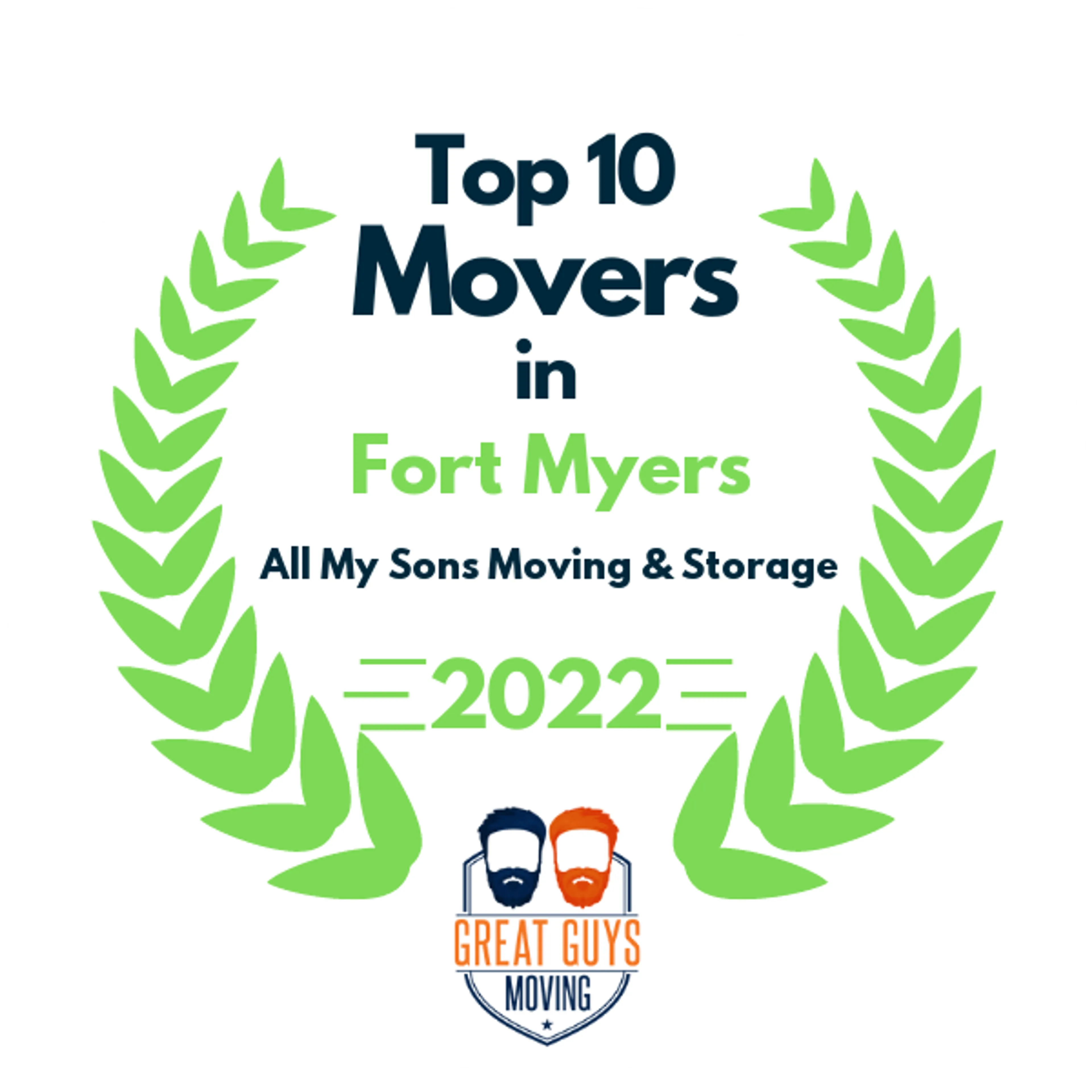 Top 10 Movers in Cape Coral, FL 2022 award