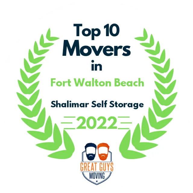 Top 10 Movers in Fort Walton Beach, FL 2022 award