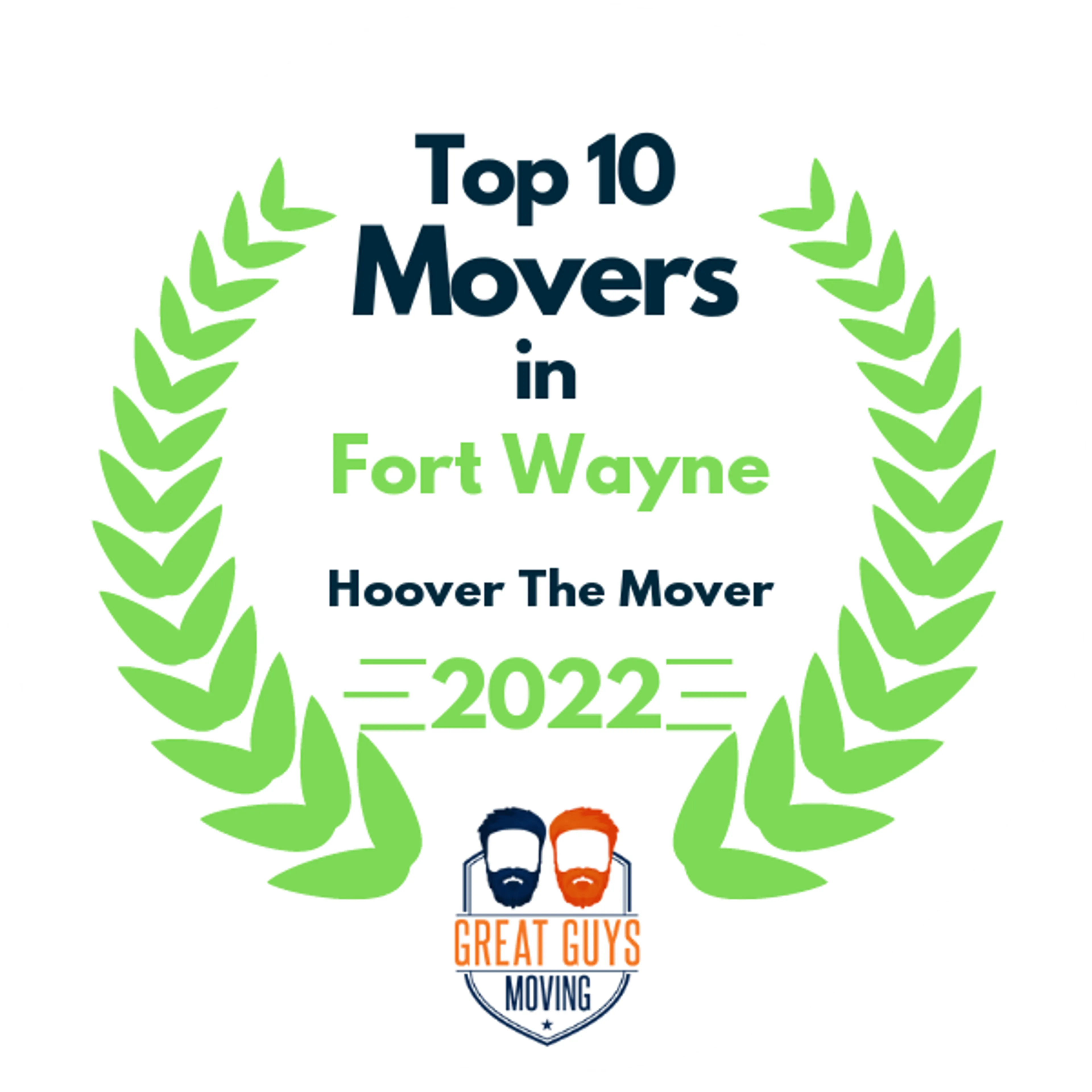 Top 10 Movers in Fort Wayne, IN 2022 award
