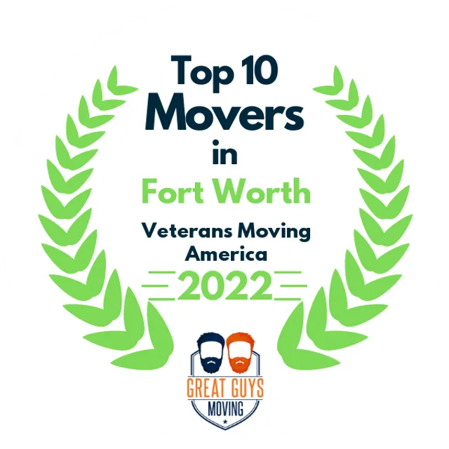 Top 10 Movers in Fort Worth, TX 2022 award