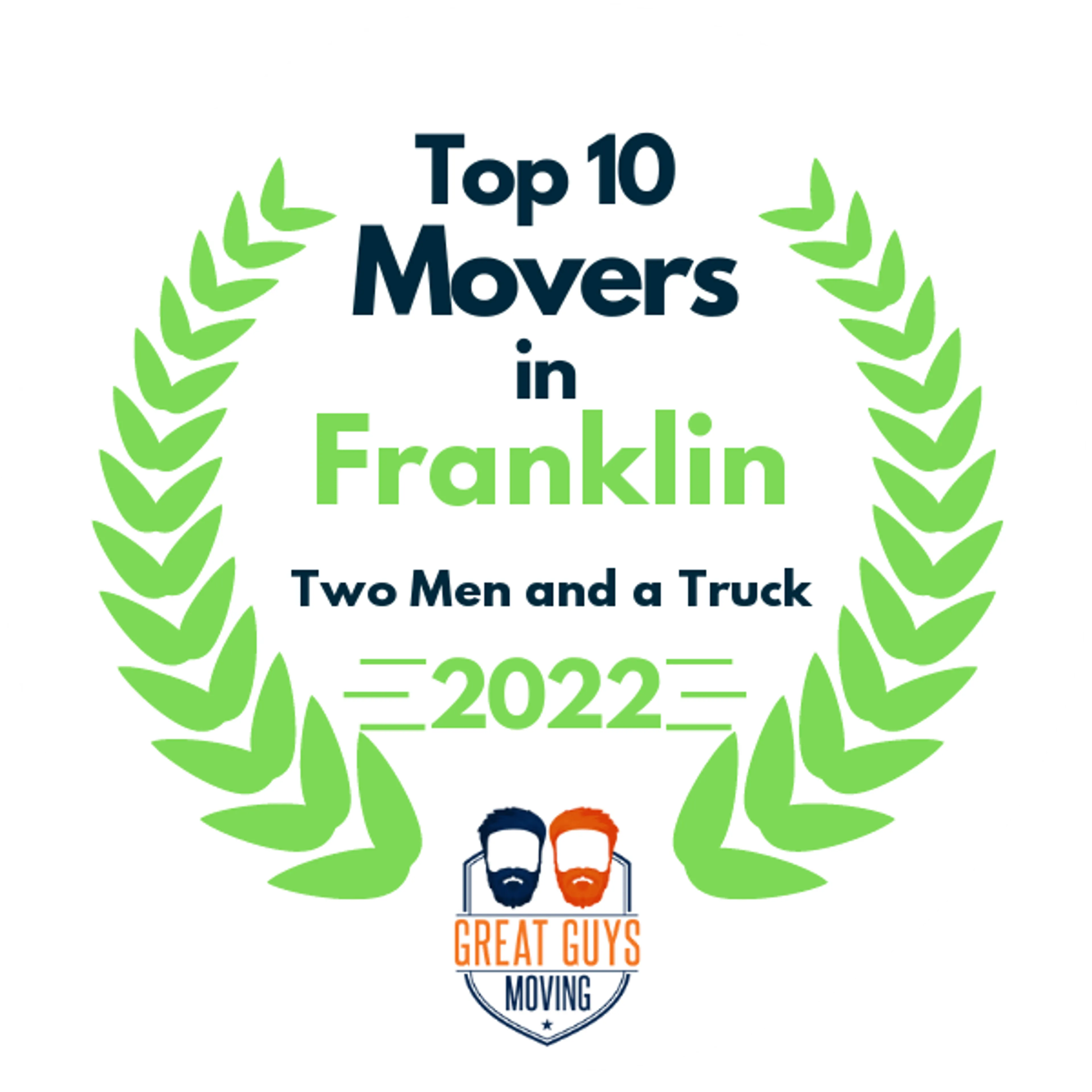 Top 10 Movers in Franklin, TN 2022 award