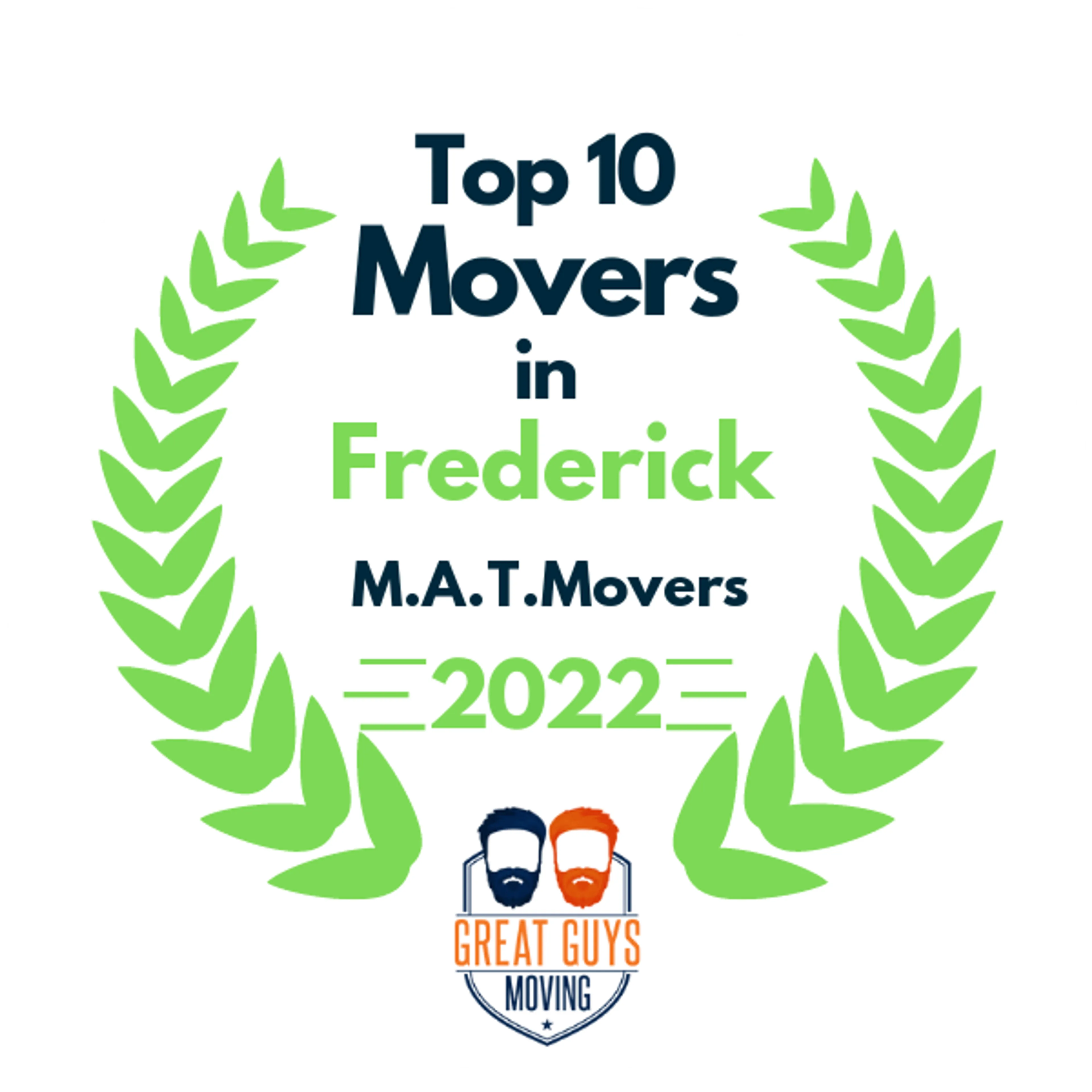 Top 10 Movers in Washington DC, DC 2022 award