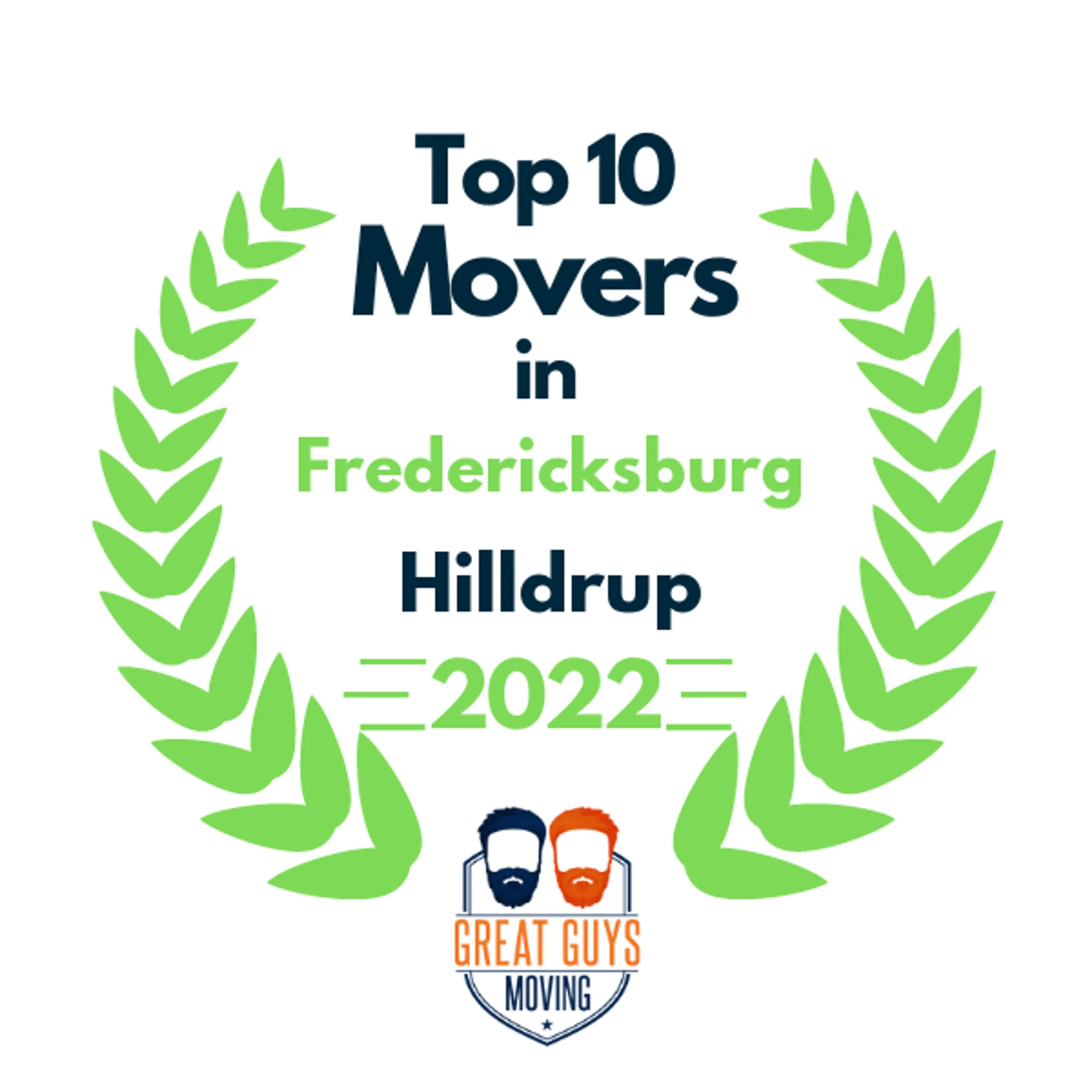 Top 10 Movers in Fredericksburg, VA 2022 award
