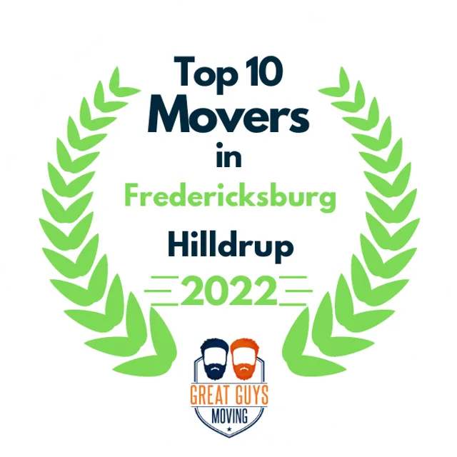 Top 10 Movers in Fredericksburg, VA 2022 award