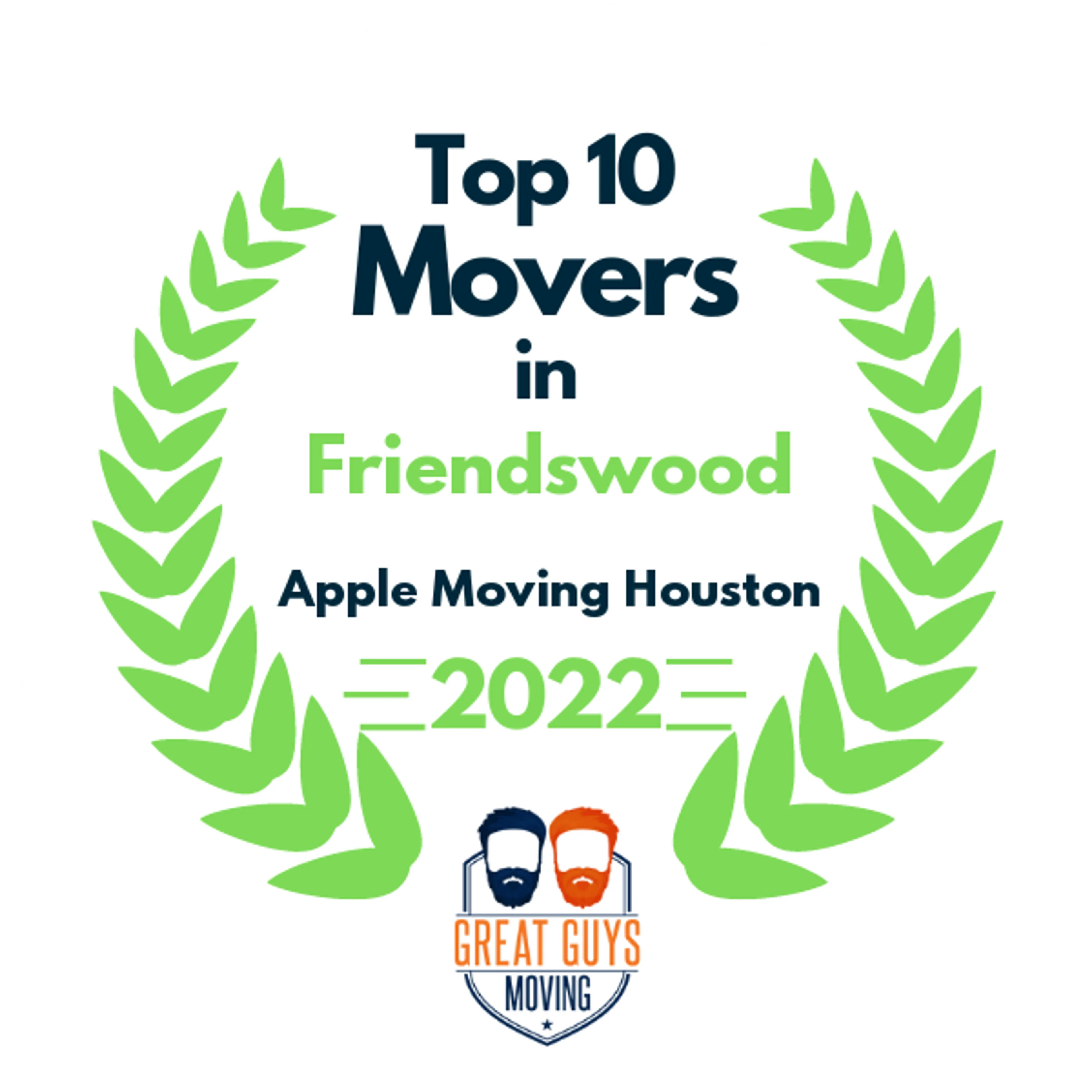 Top 10 Movers in Houston, TX 2022 award