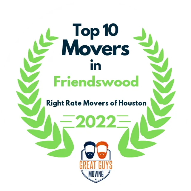 Top 10 Movers in Houston, TX 2022 award