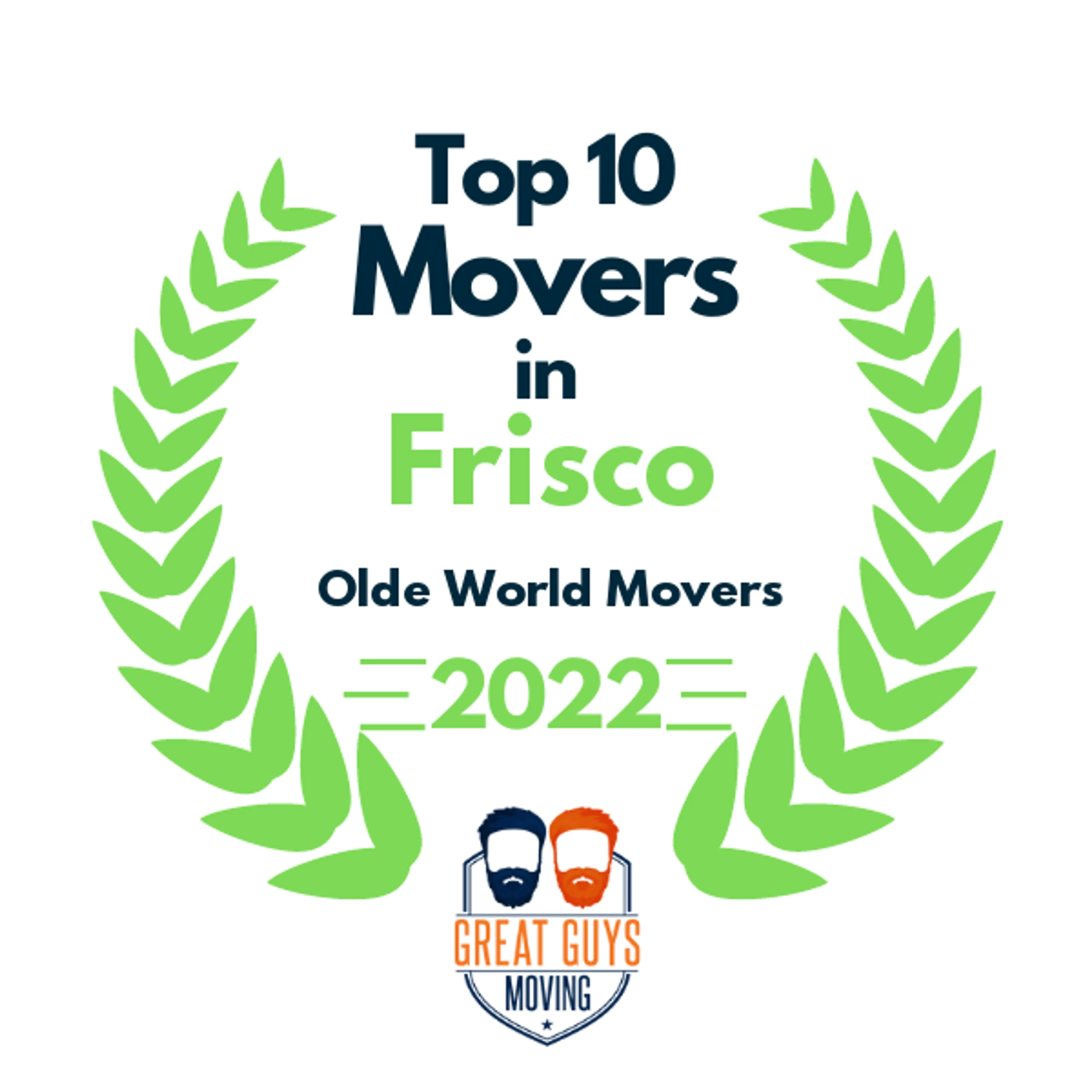 Top 10 Movers in Frisco, TX 2022 award