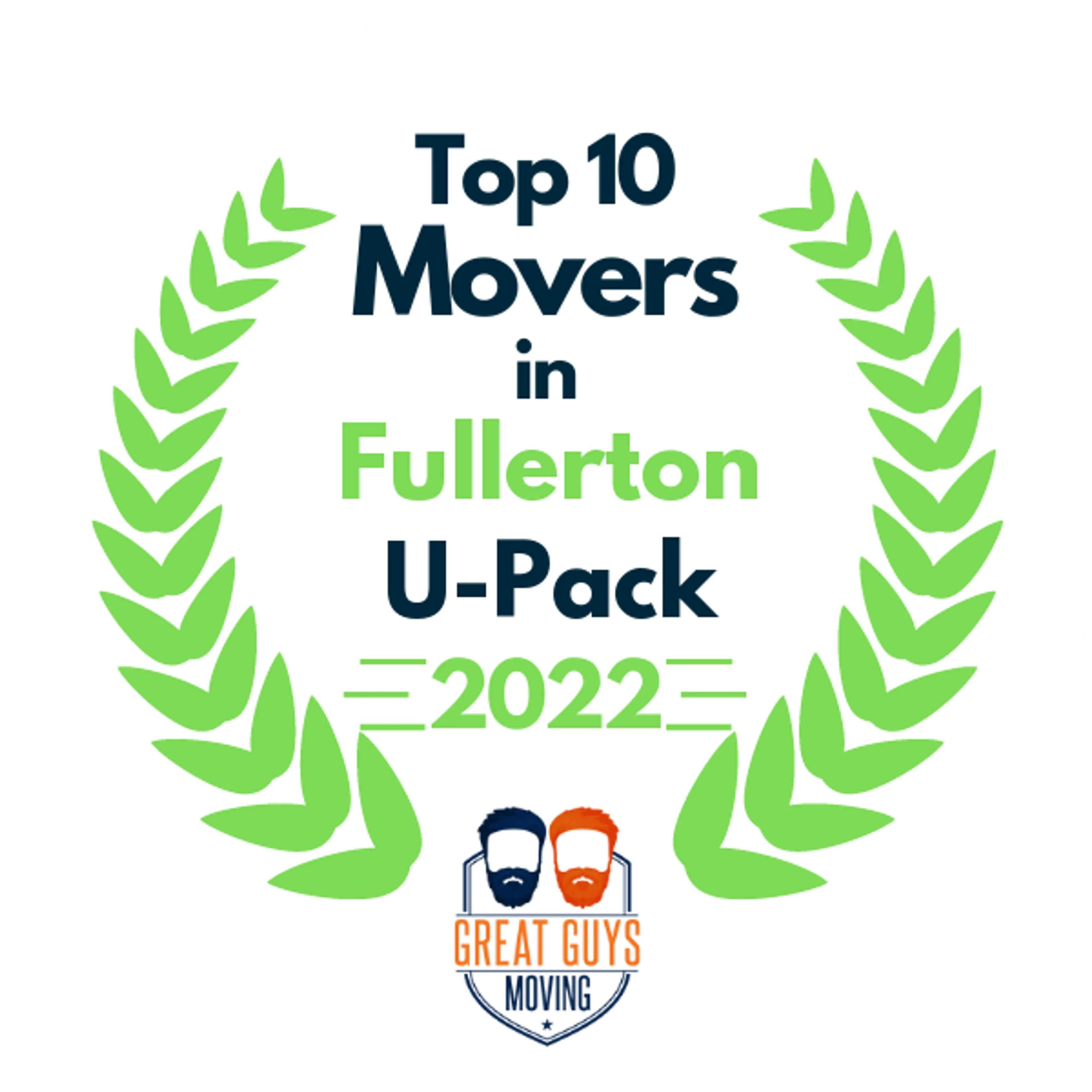 Top 10 Movers in Anaheim, CA 2022 award