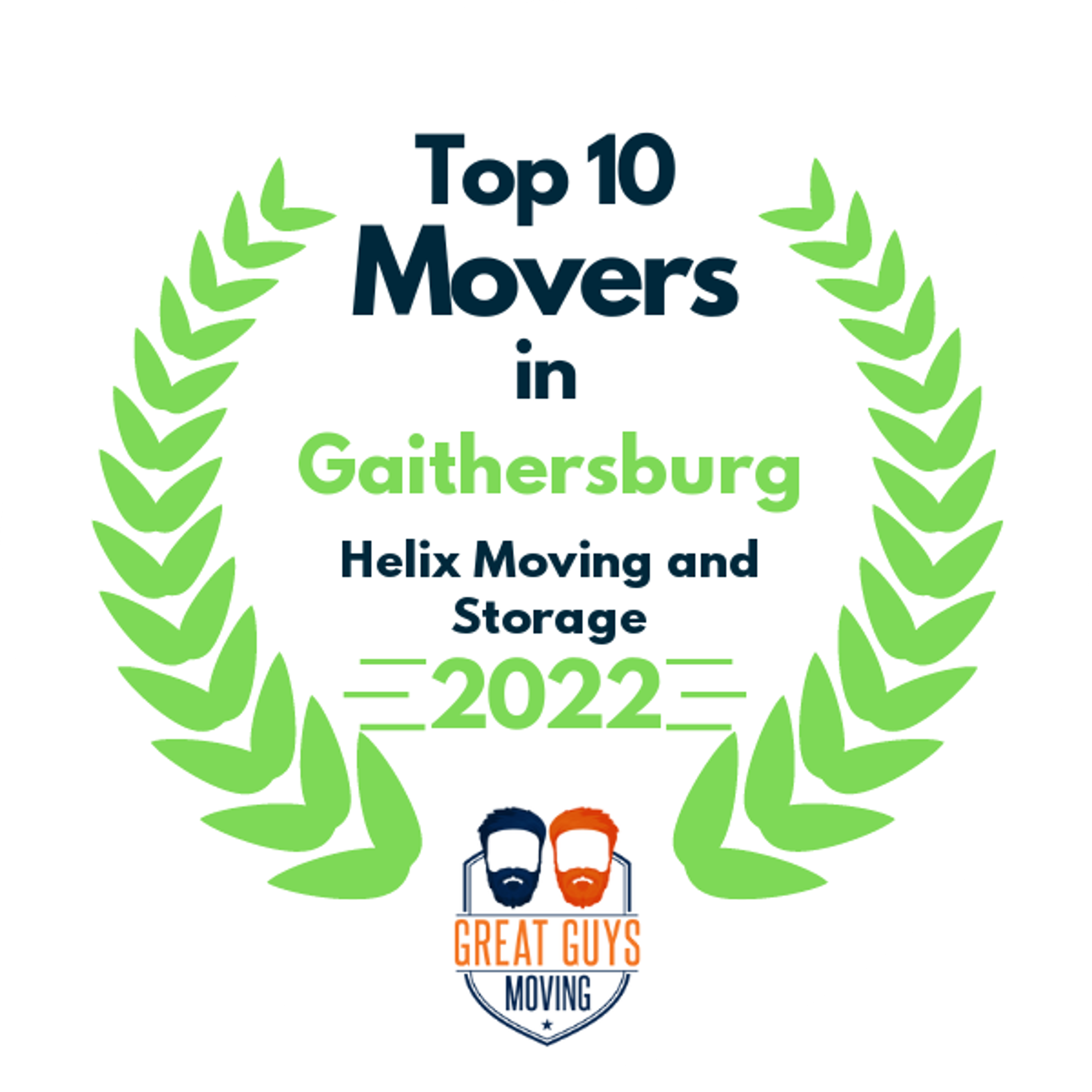 Top 10 Movers in Washington DC, DC 2022 award