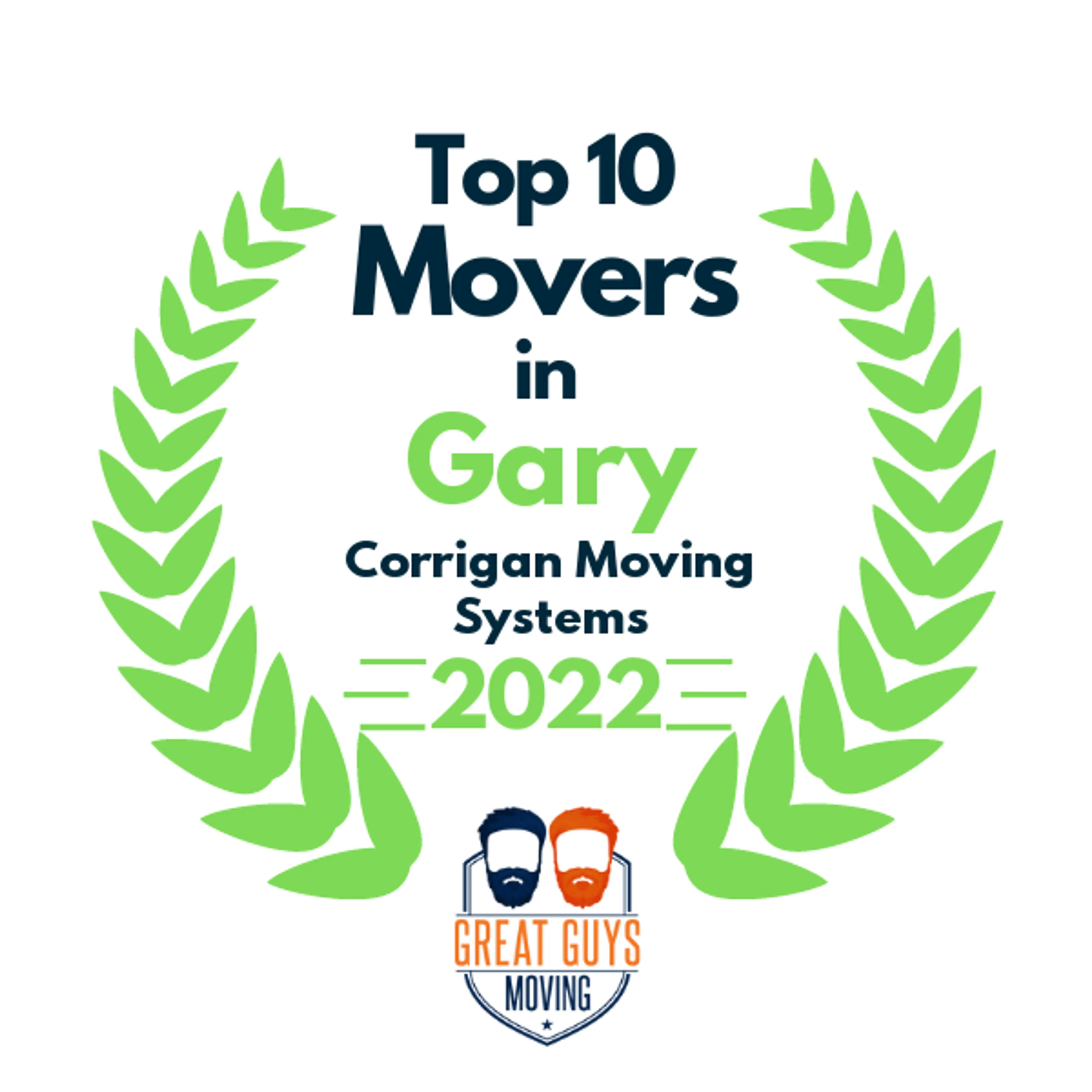 Top 10 Movers in Aurora, IL 2022 award
