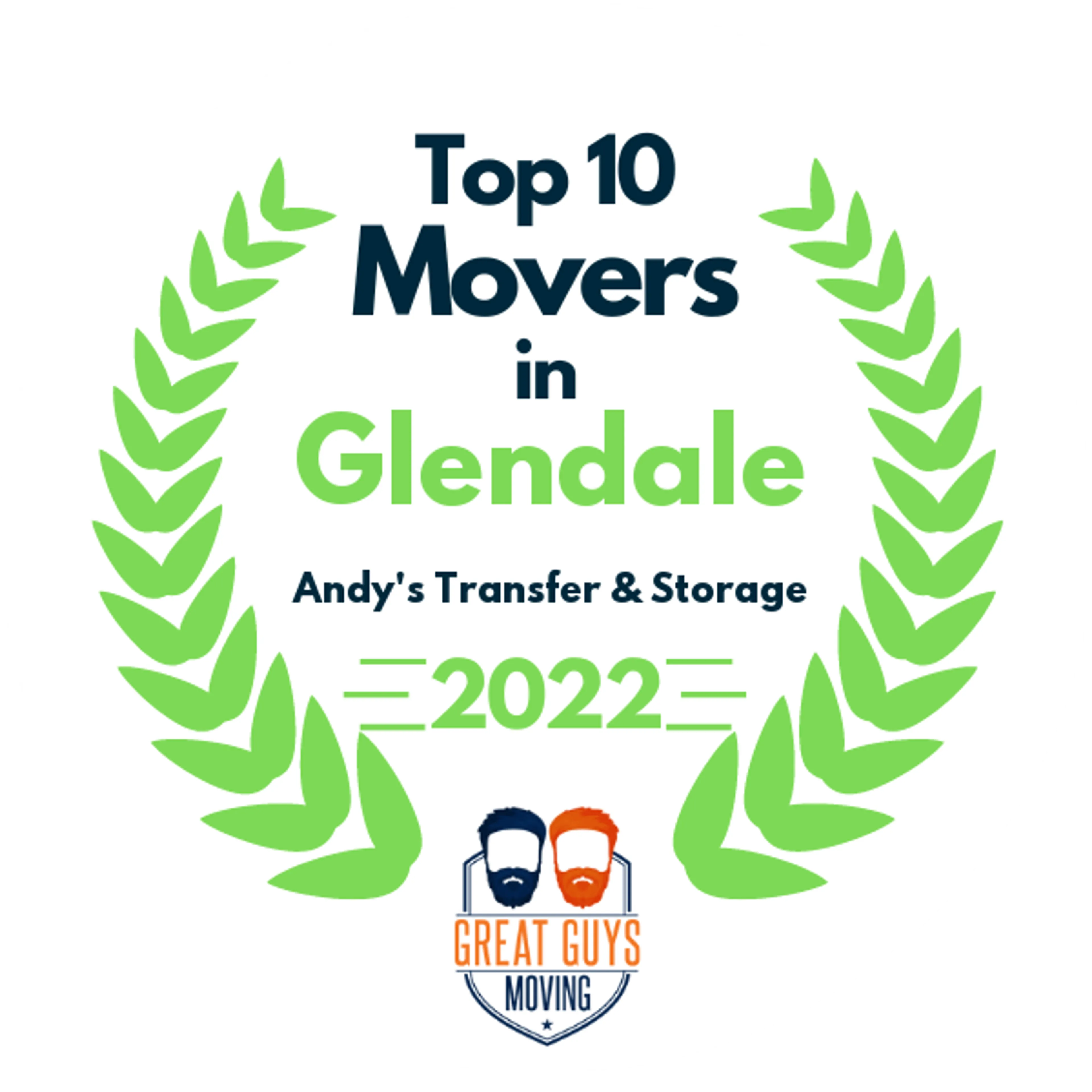 Top 10 Movers in Glendale, CA 2022 award