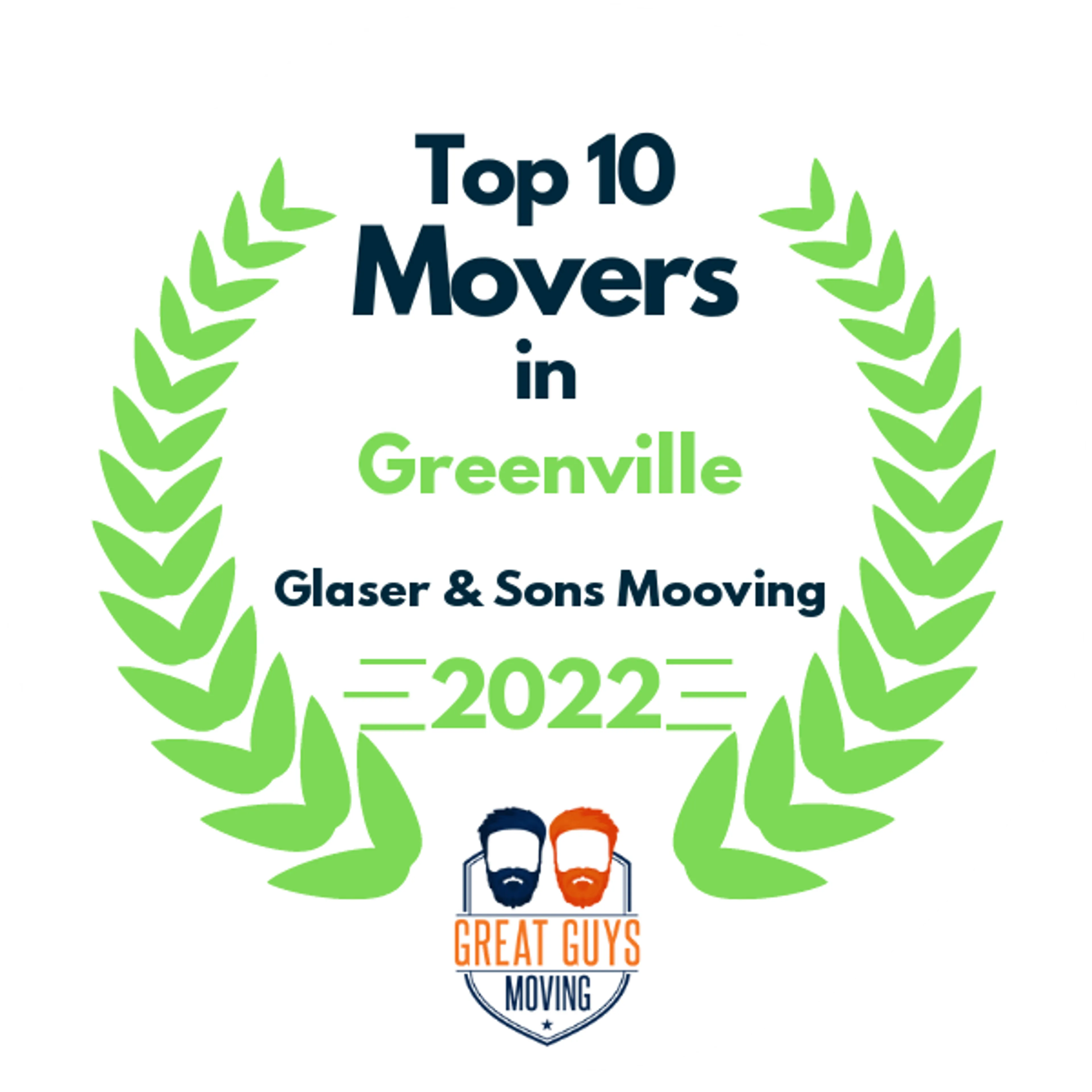 Top 10 Movers in Greenville, SC 2022 award