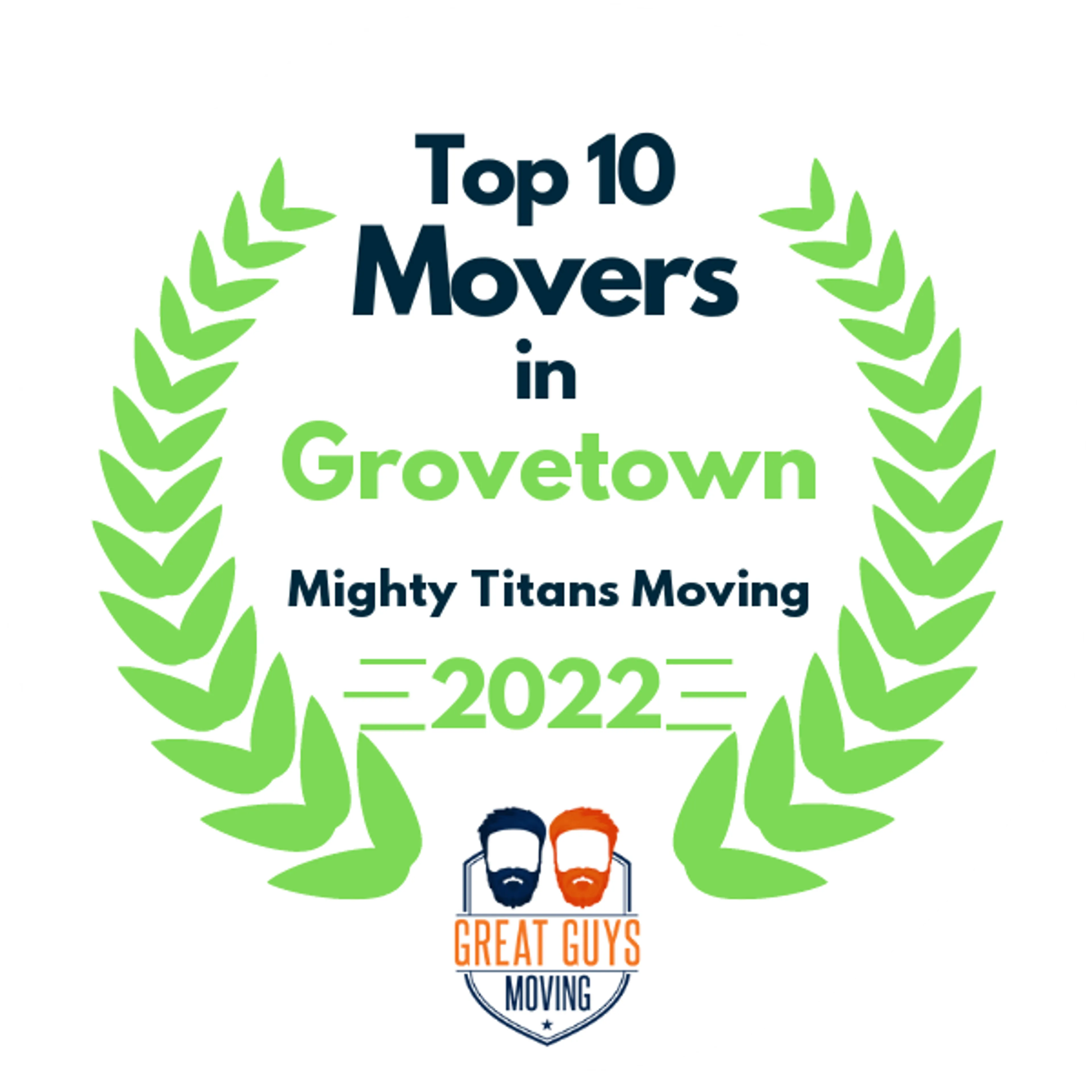 Top 10 Movers in Augusta, GA 2022 award