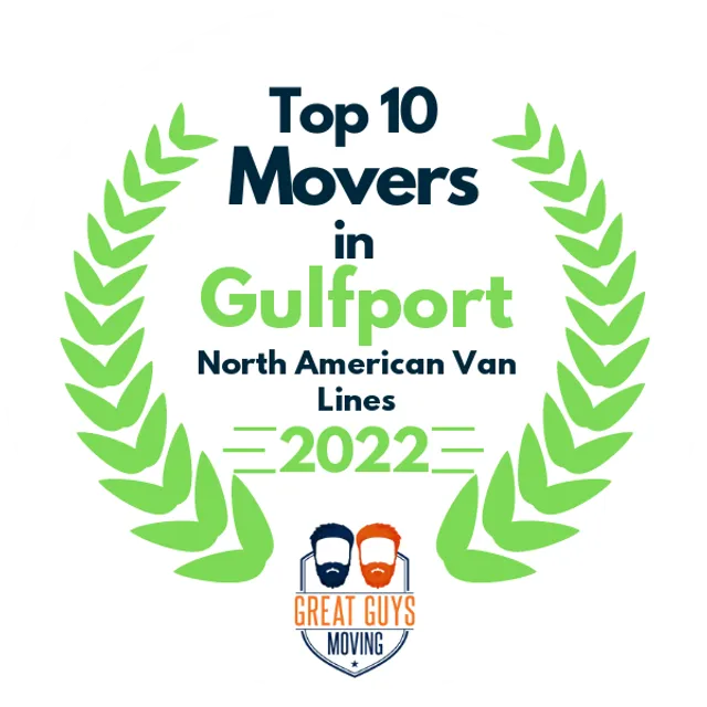 Top 10 Movers in Gulfport, MS 2022 award