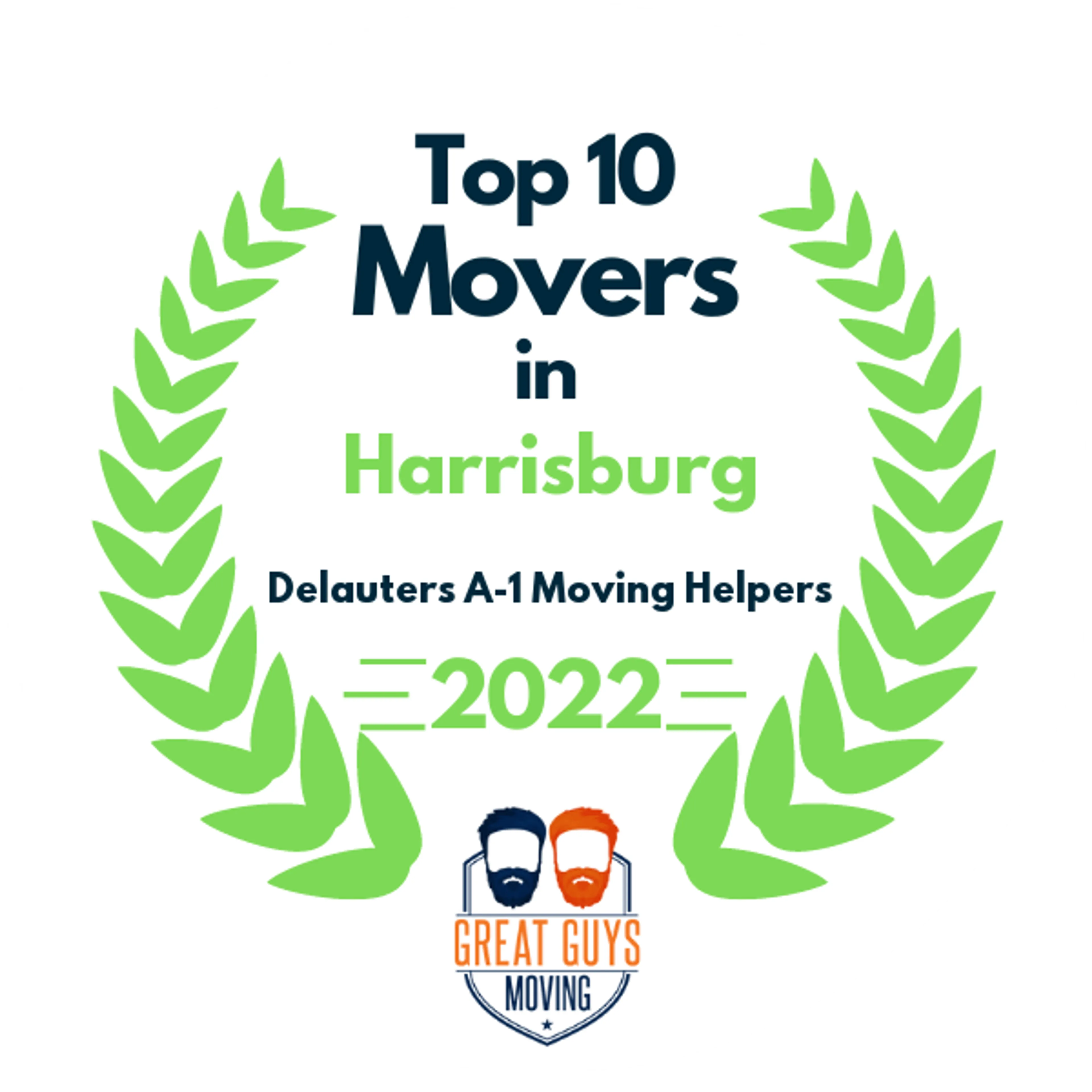 Top 10 Movers in Lancaster, PA 2022 award