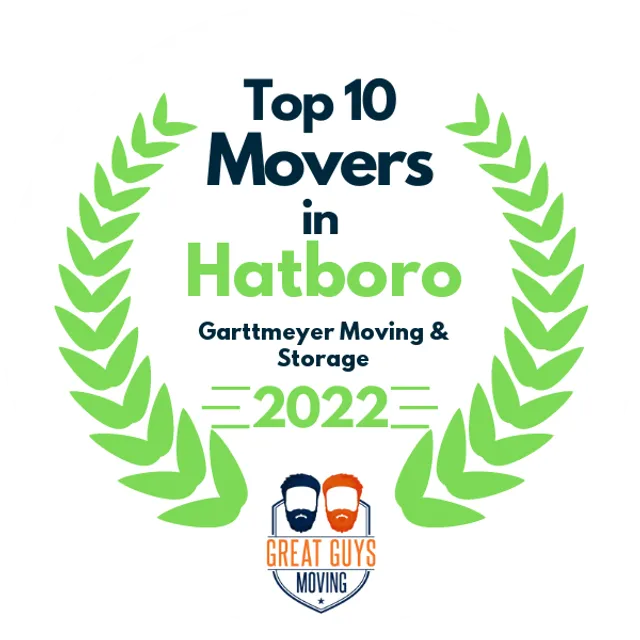 Top 10 Movers in Emmaus, PA 2022 award