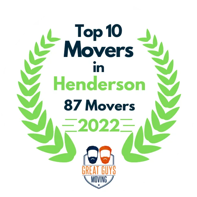 Top 10 Movers in Las Vegas, NV 2022 award