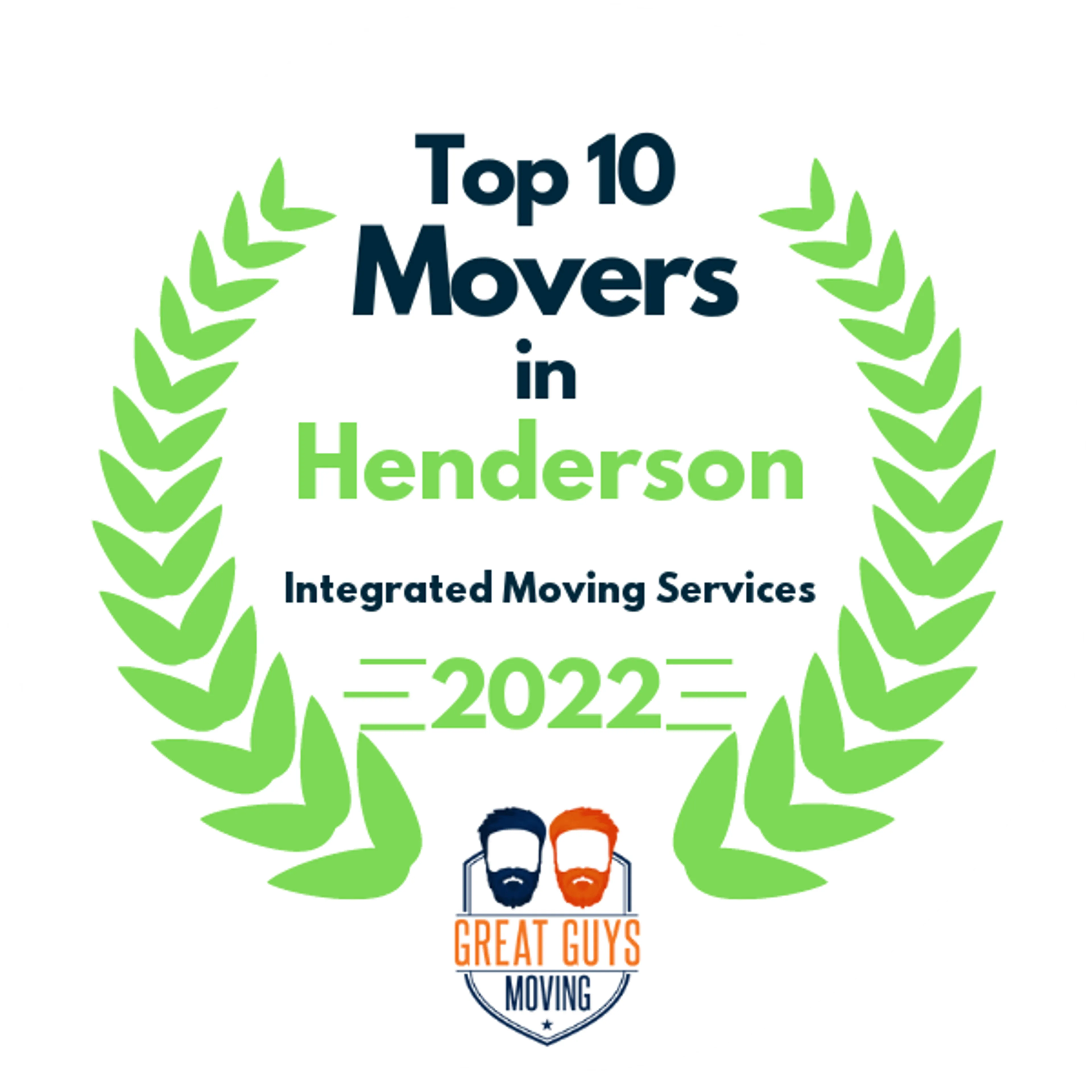 Top 10 Movers in Las Vegas, NV 2022 award