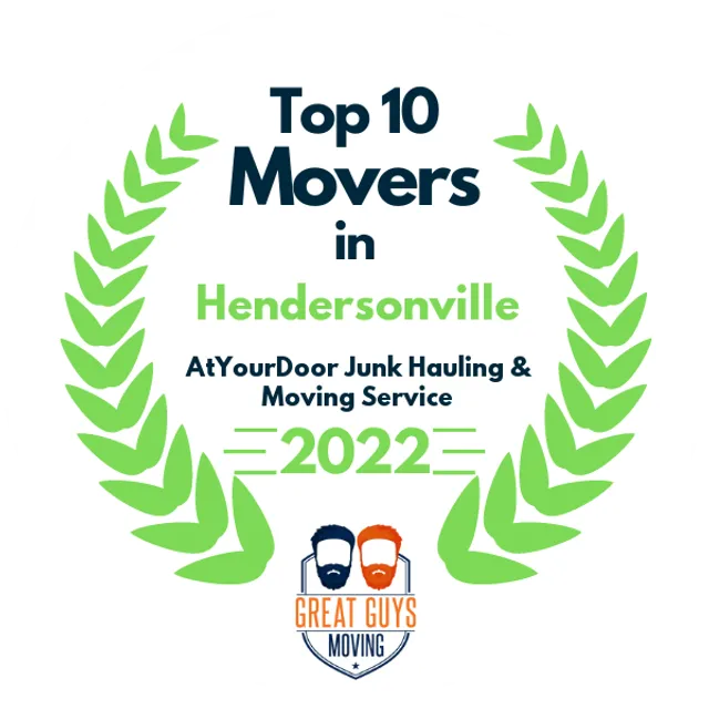 Top 10 Movers in Nashville, TN 2022 award