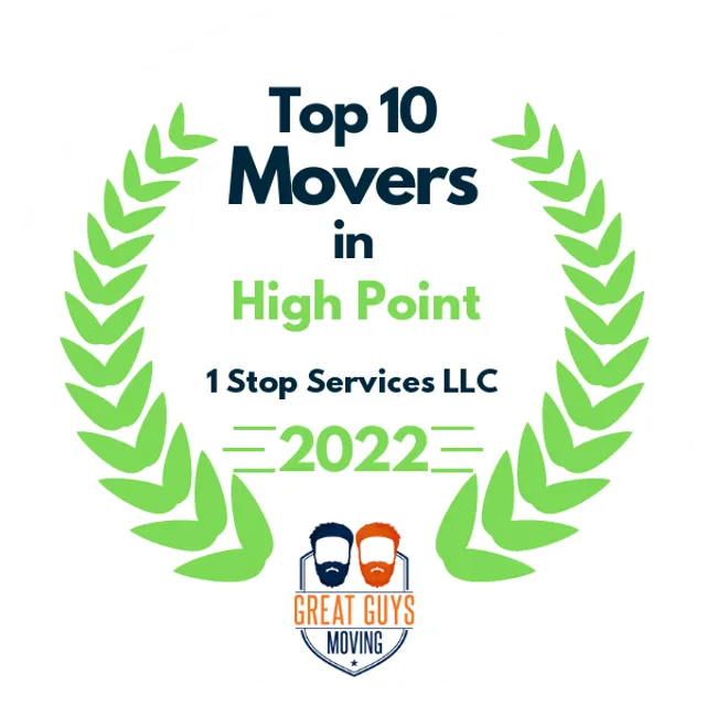 Top 10 Movers in Greensboro, NC 2022 award